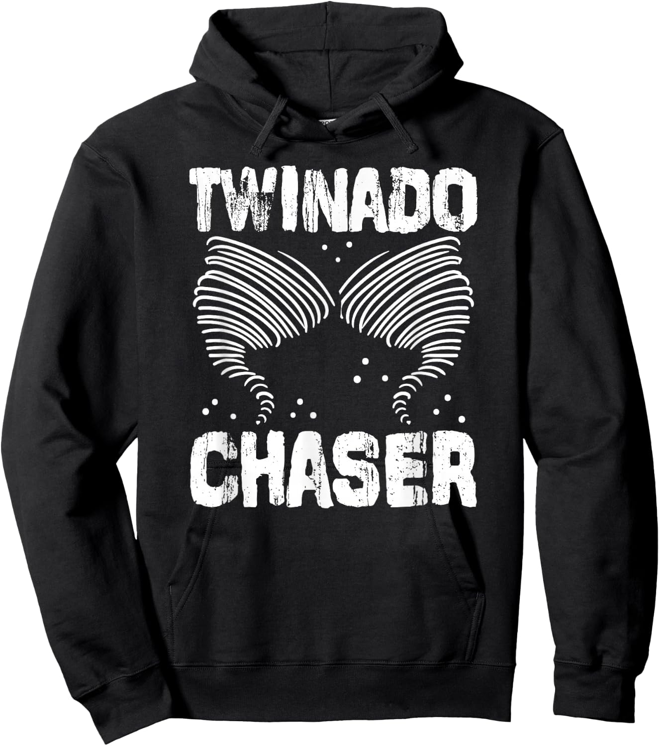 Twinado Chaser Funny Mom Dad Twin Parents Hoodie - Hoodie | Black