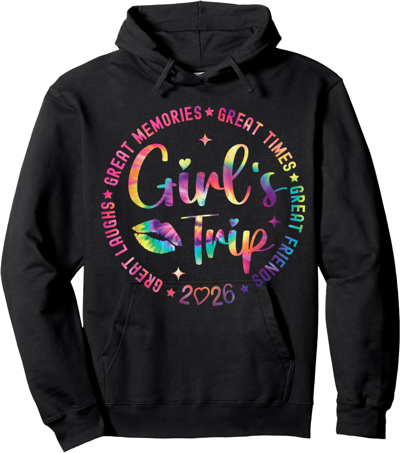 Girls Weekend Great Memories Women Girls Trip 2026 Hoodie - Hoodie | Black