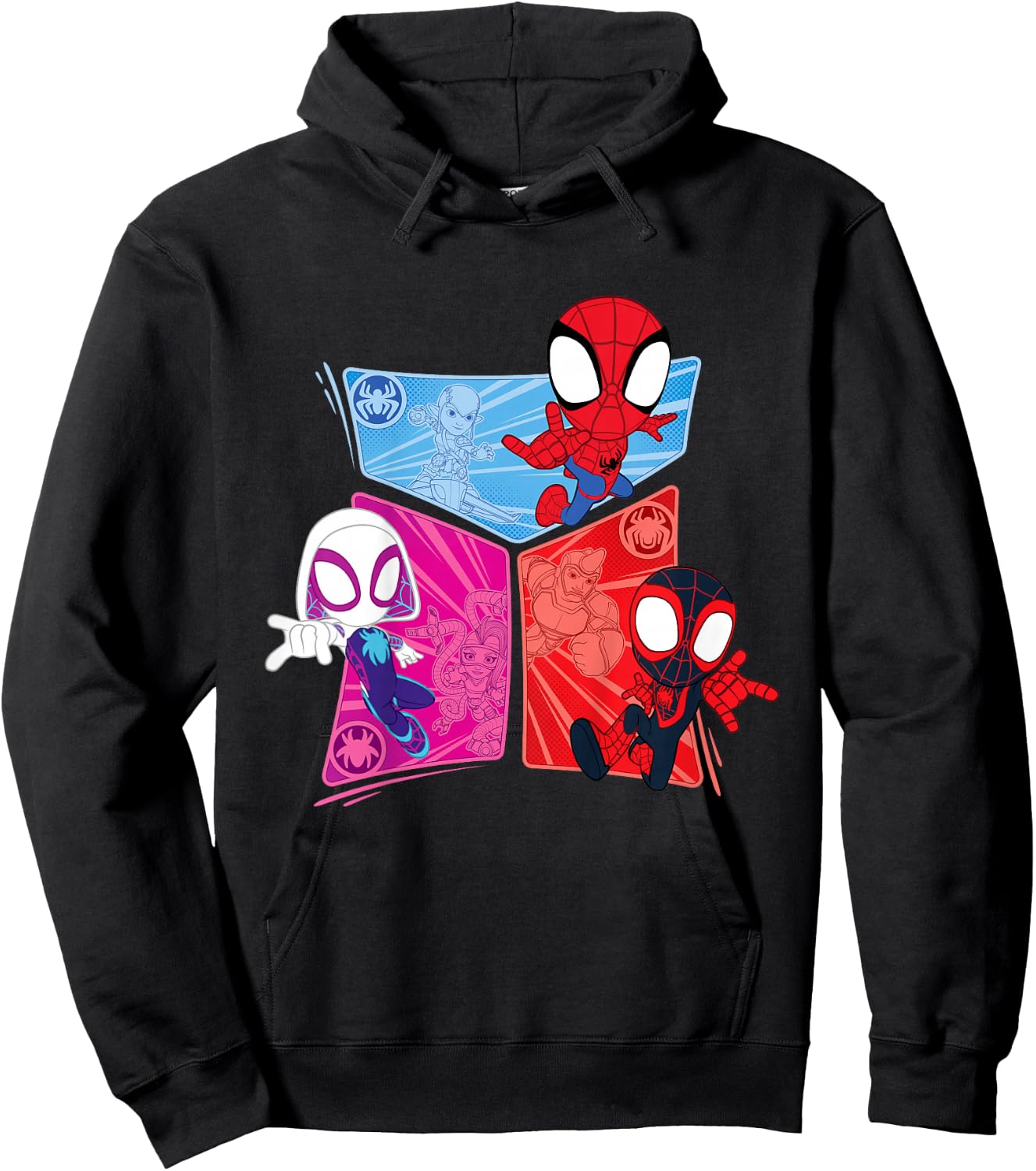 Marvel Spidey and His Amazing Friends Heroes and Foes Hoodie - Hoodie | Black