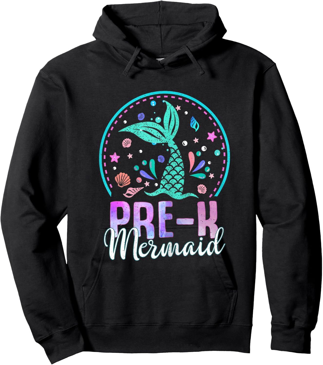 Pre Kinder Mermaid Teacher Students Girls Back To School Kid Hoodie - Hoodie | Black