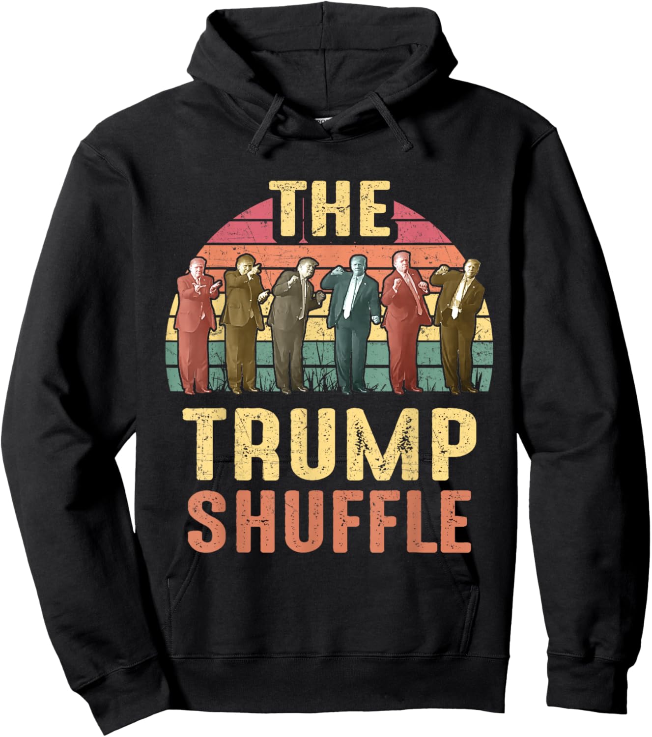 The Trump Shuffle Trump Elaine Dance GIF Trump Dance Gift Hoodie - Hoodie | Black