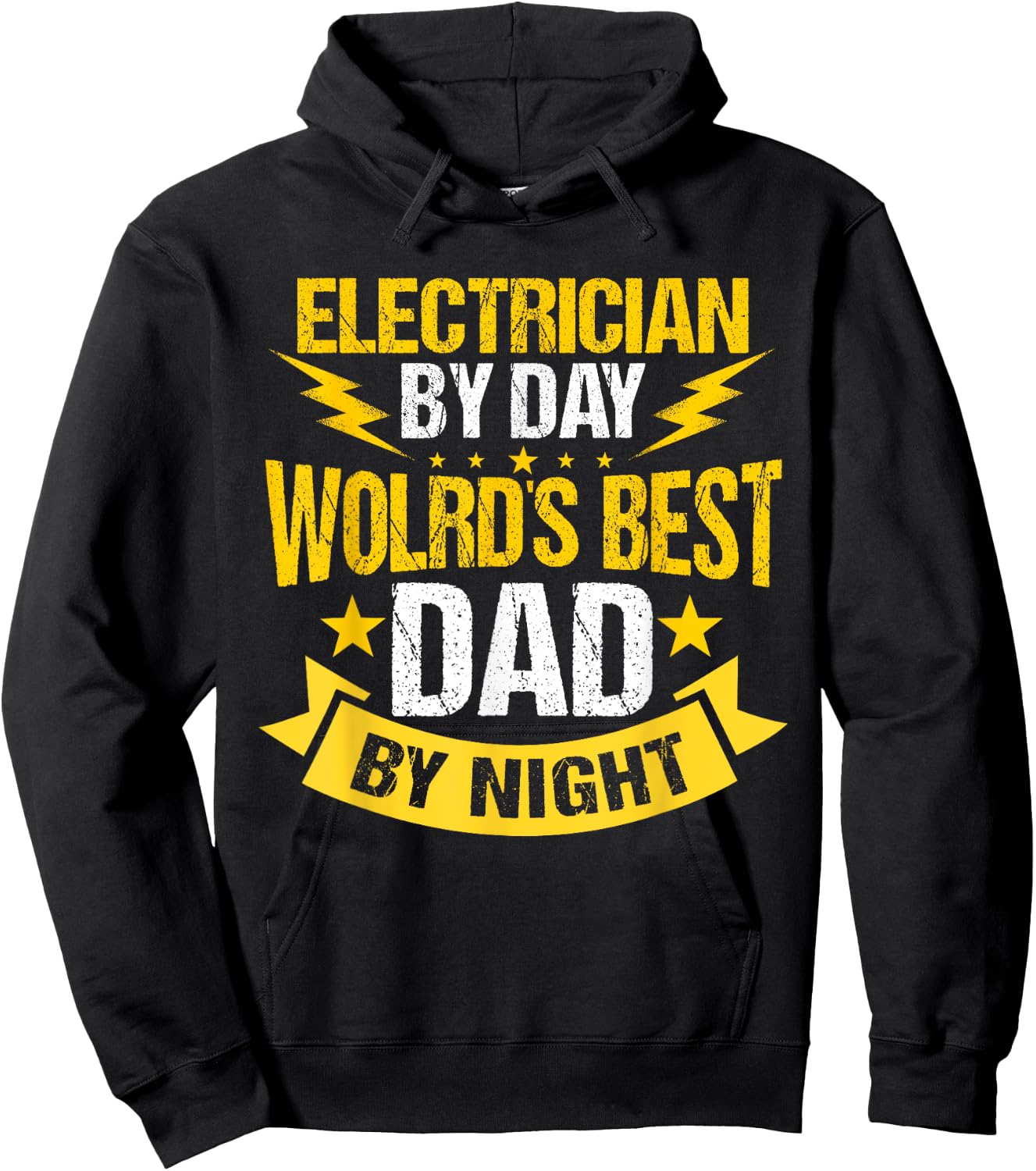 Electrician Dad Electronics Technician Electrical Repairman Hoodie - Hoodie | Black