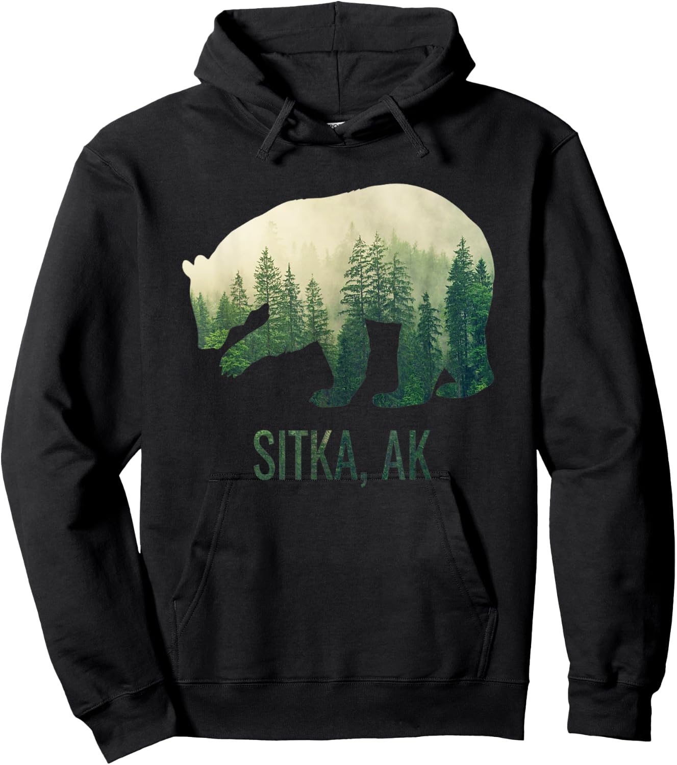 Sitka Bear Southeast Alaska Tongass Wildlife Hoodie - Hoodie | Black