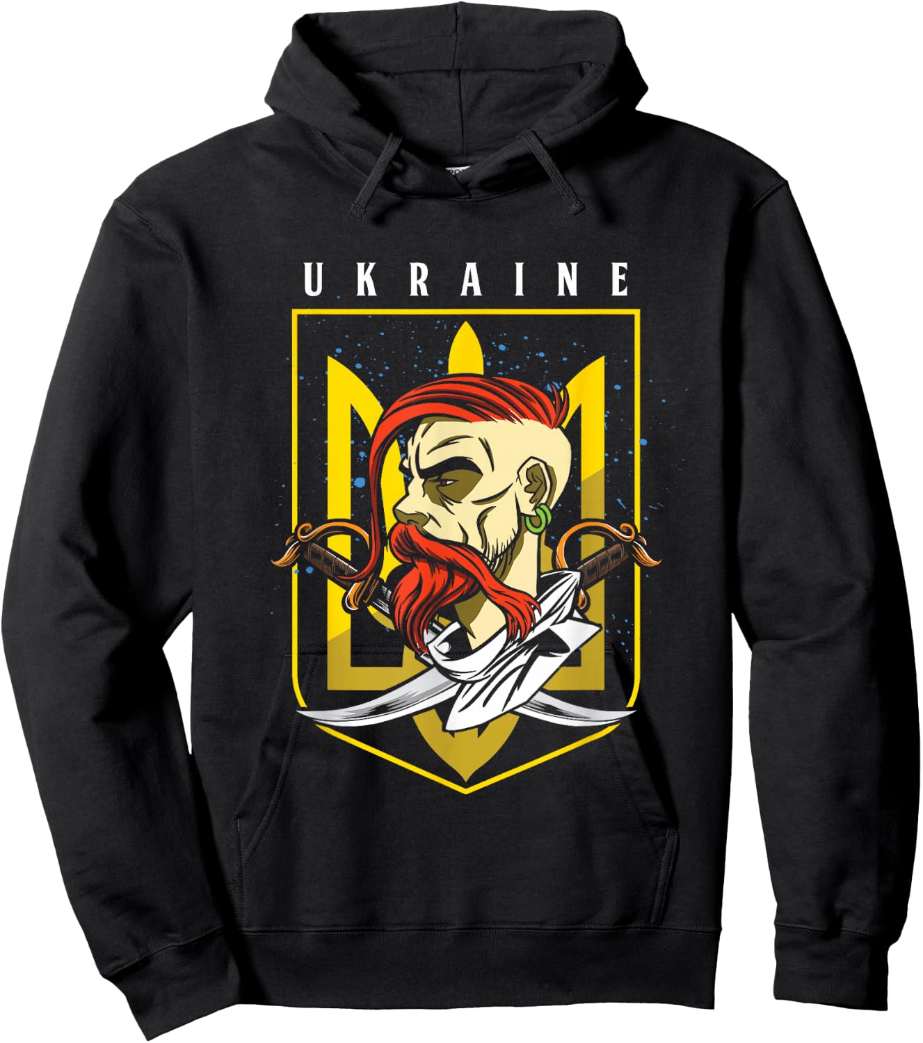 Cossack Ukrainian Kiev Homeland Country State Odessa Ukraine Hoodie - Hoodie | Black