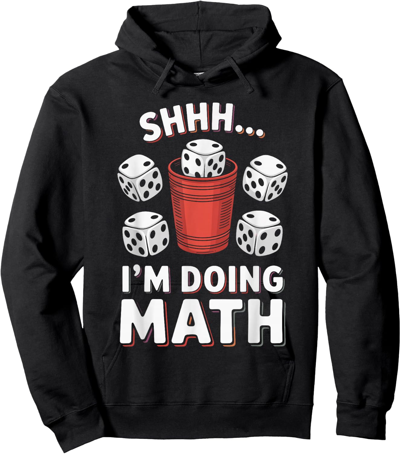 I'm Doing Math Yahtzee Game Night Dice Game Funny Yahtzee Hoodie - Hoodie | Black