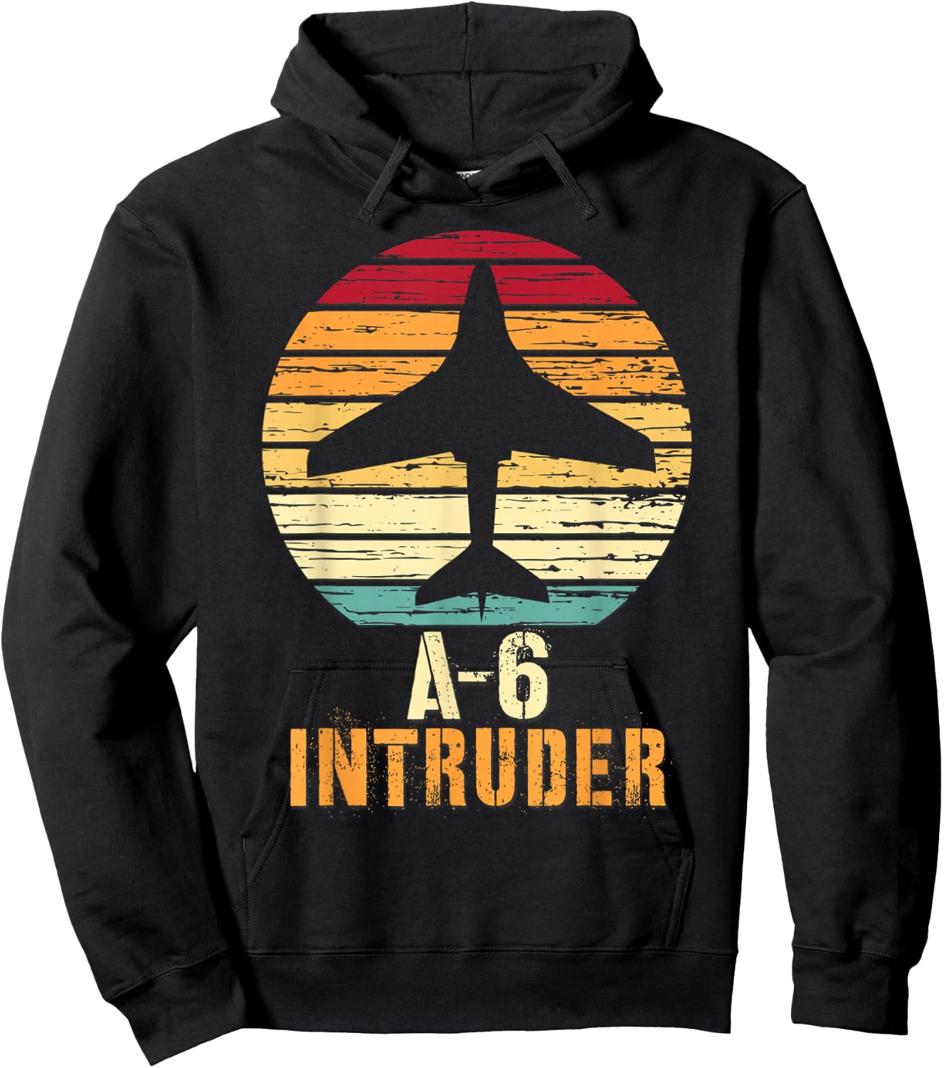 Vintage A-6 Intruder Military Aviation Shirt Hoodie - Hoodie | Black