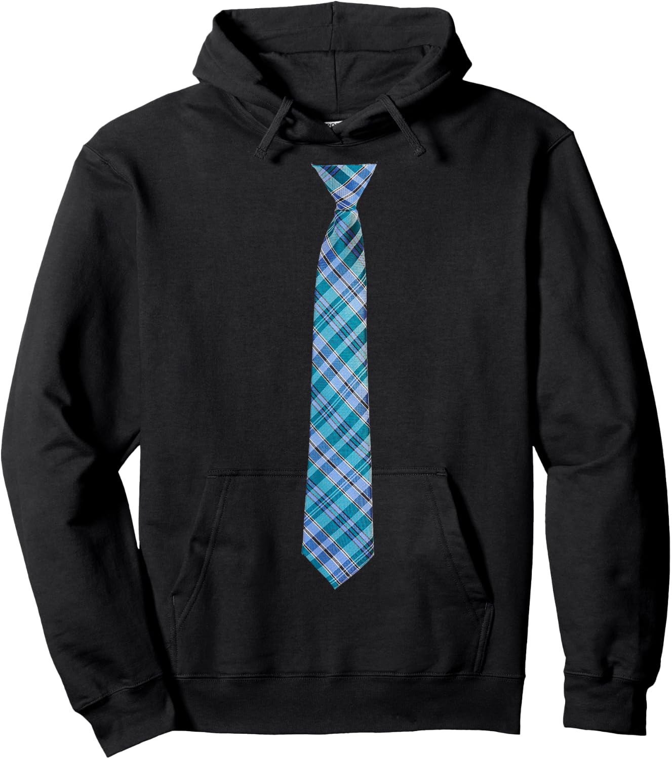 Necktie Dress for Weddings, Prom, Office, Receptions Hoodie - Hoodie | Black