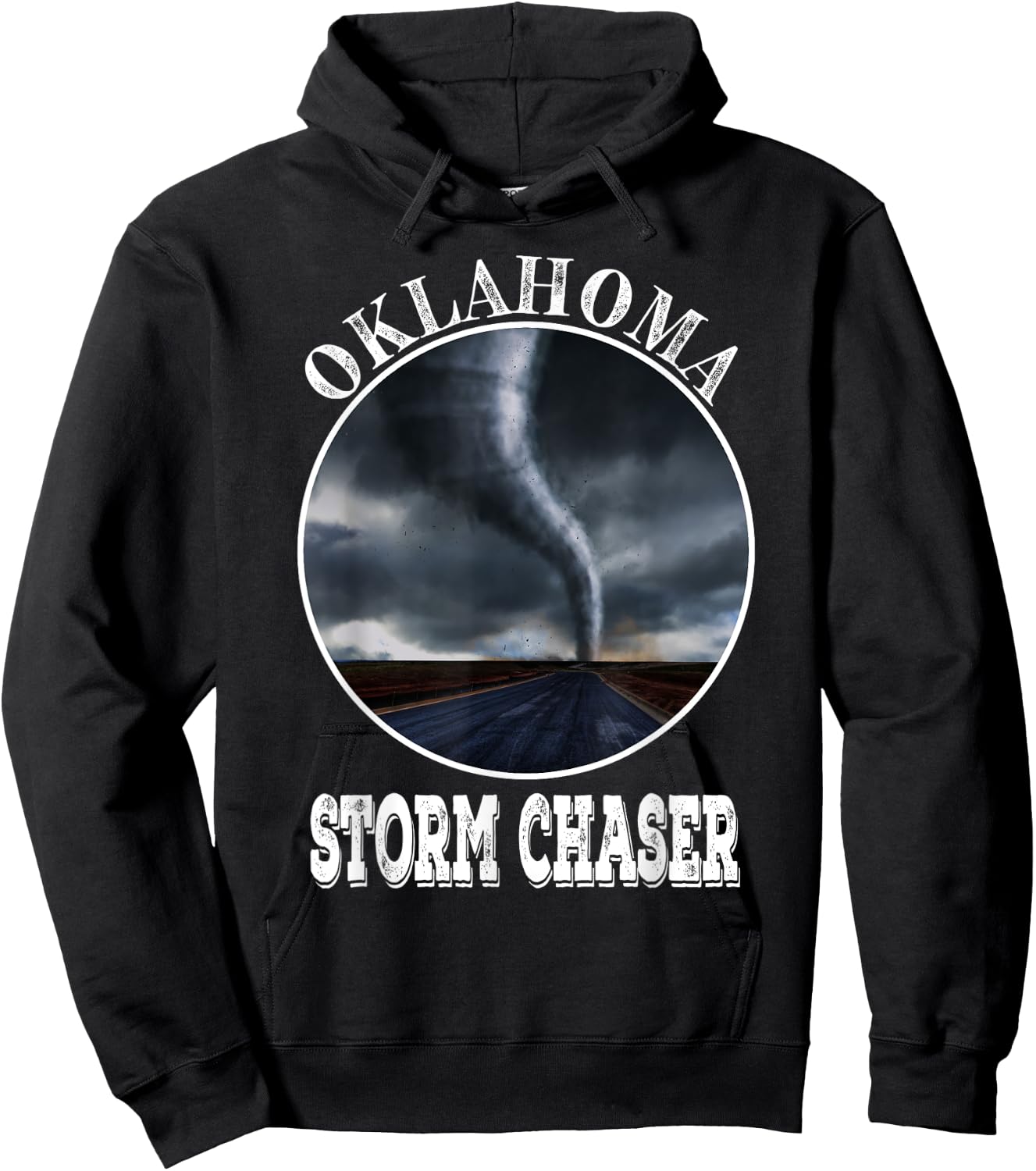 Oklahoma Storm Chaser Tornado Hurricane Rain Men Women Youth Hoodie - Hoodie | Black