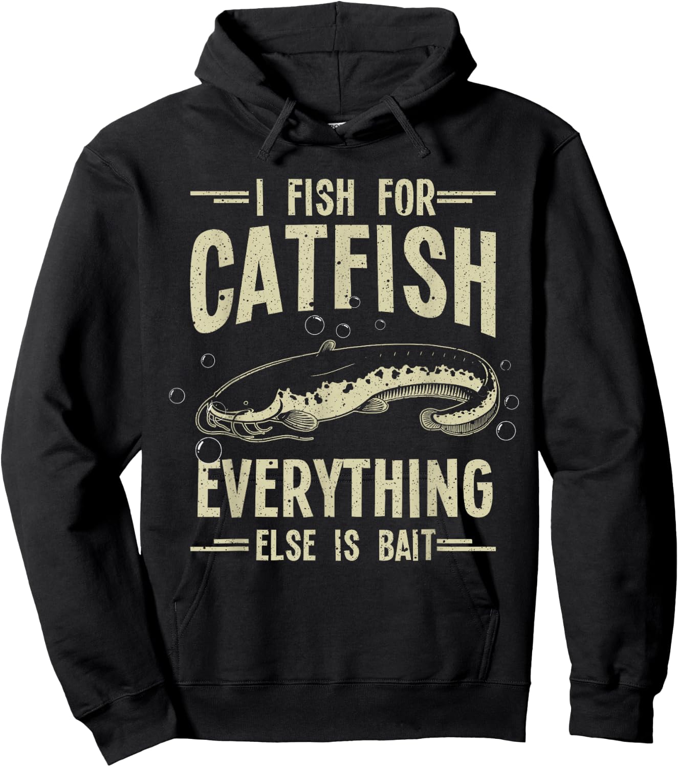 Funny Catfishing Design Women Catfish Fishing Hunter Hoodie - Hoodie | Black