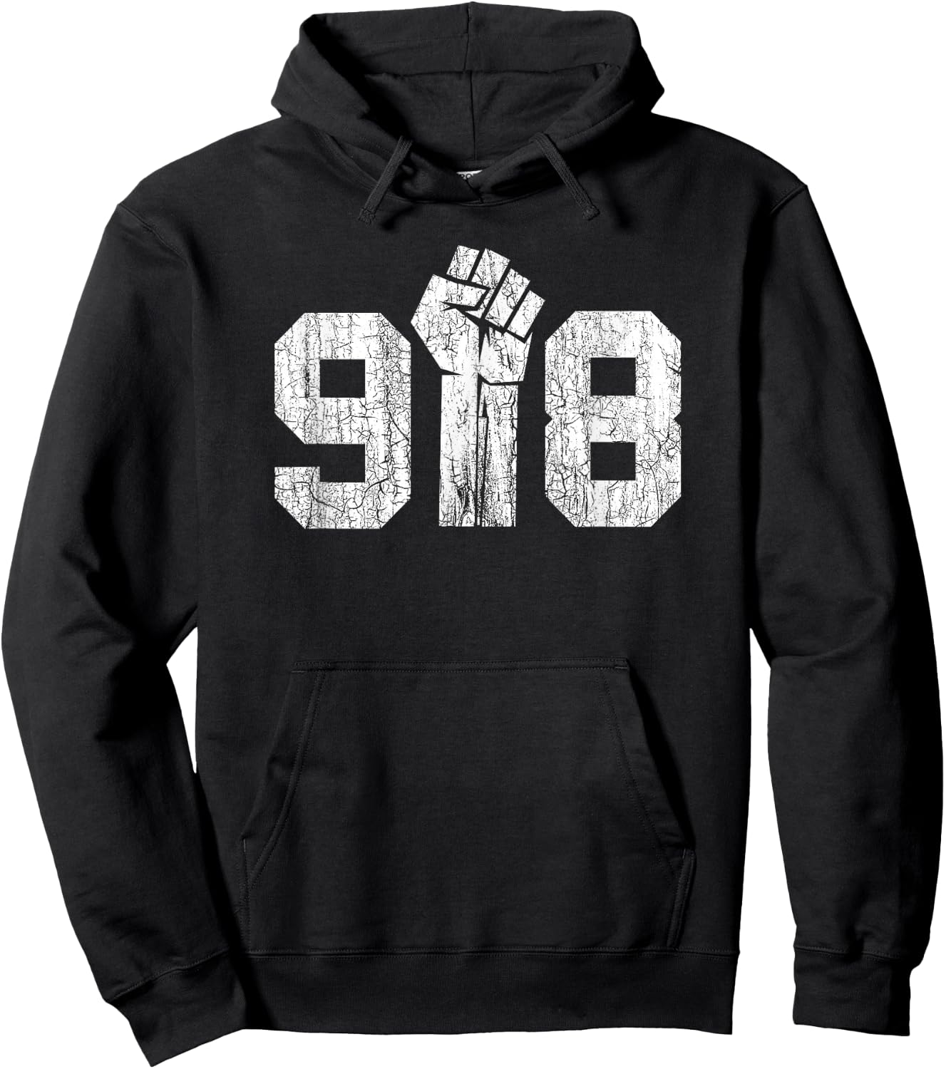918 Area Code Raised Fist Black Lives in Tulsa OK Matter Hoodie - Hoodie | Black