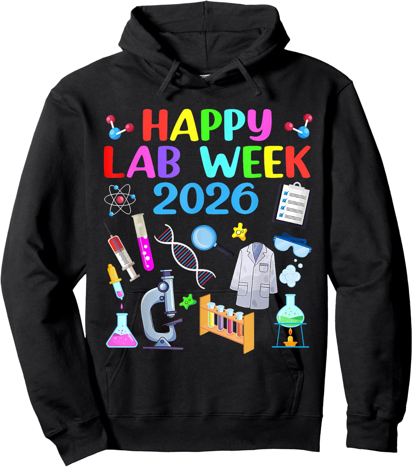 Happy Lab Week 2026 Lab Technician Medical Laboratory Hoodie - Hoodie | Black