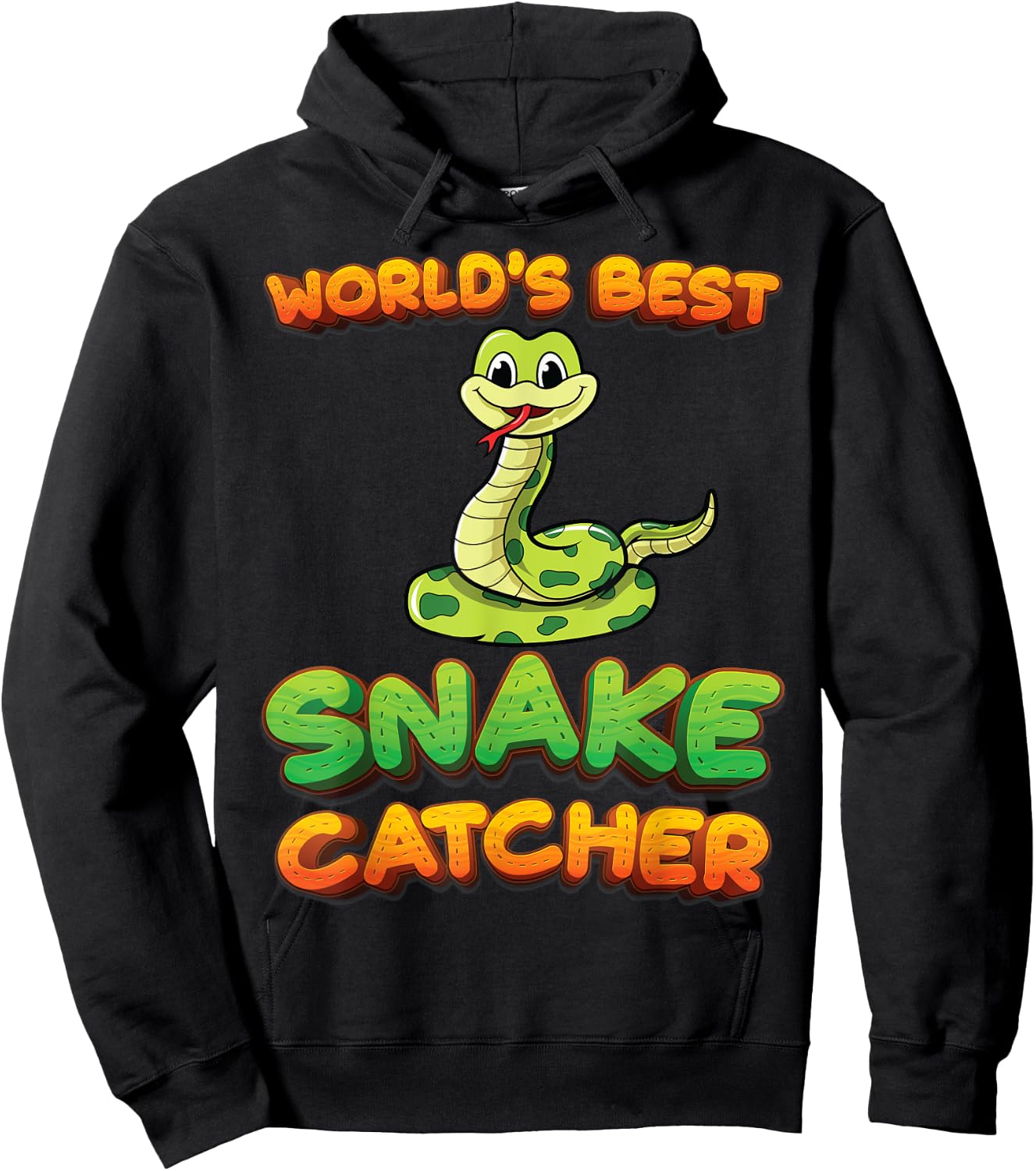 Worlds Best Snake Catcher Snake Hunter Pit Viper Snake Lover Hoodie - Hoodie | Black