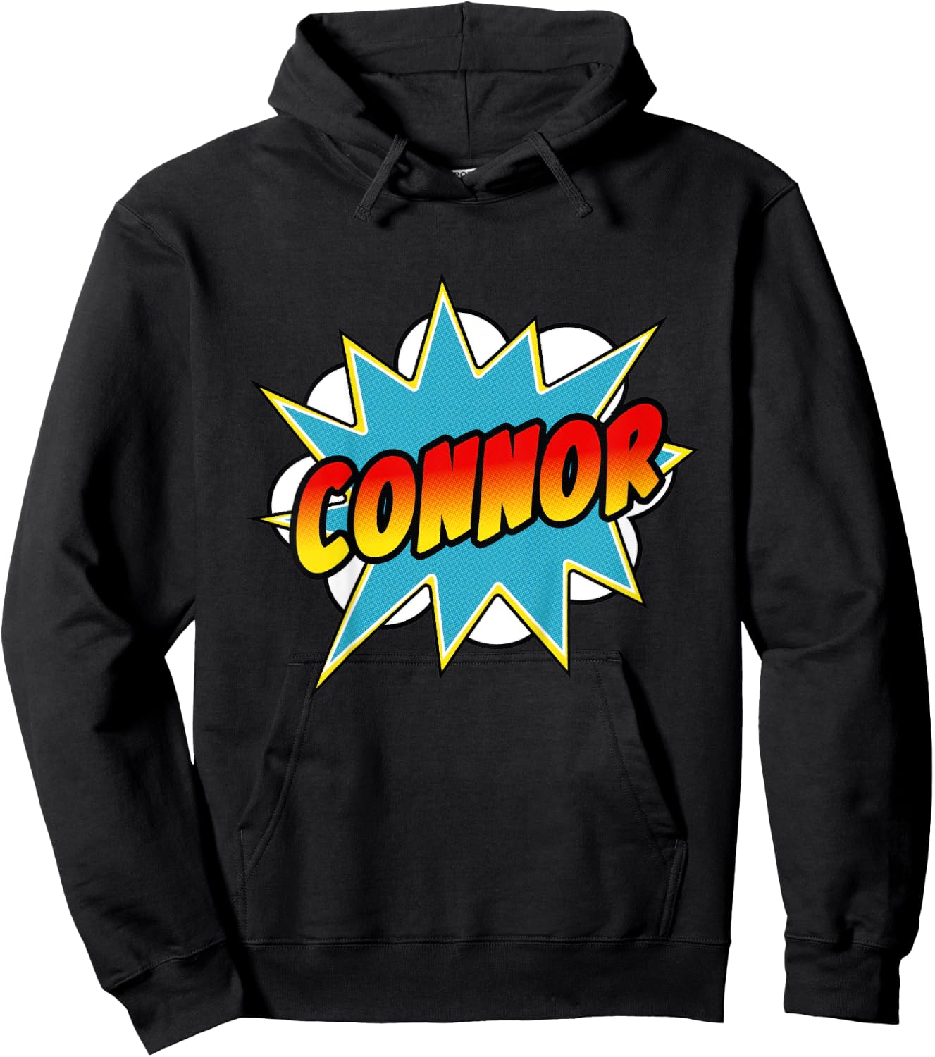 Kids Boys Connor Comic Book Superhero Name Hoodie - Hoodie | Black