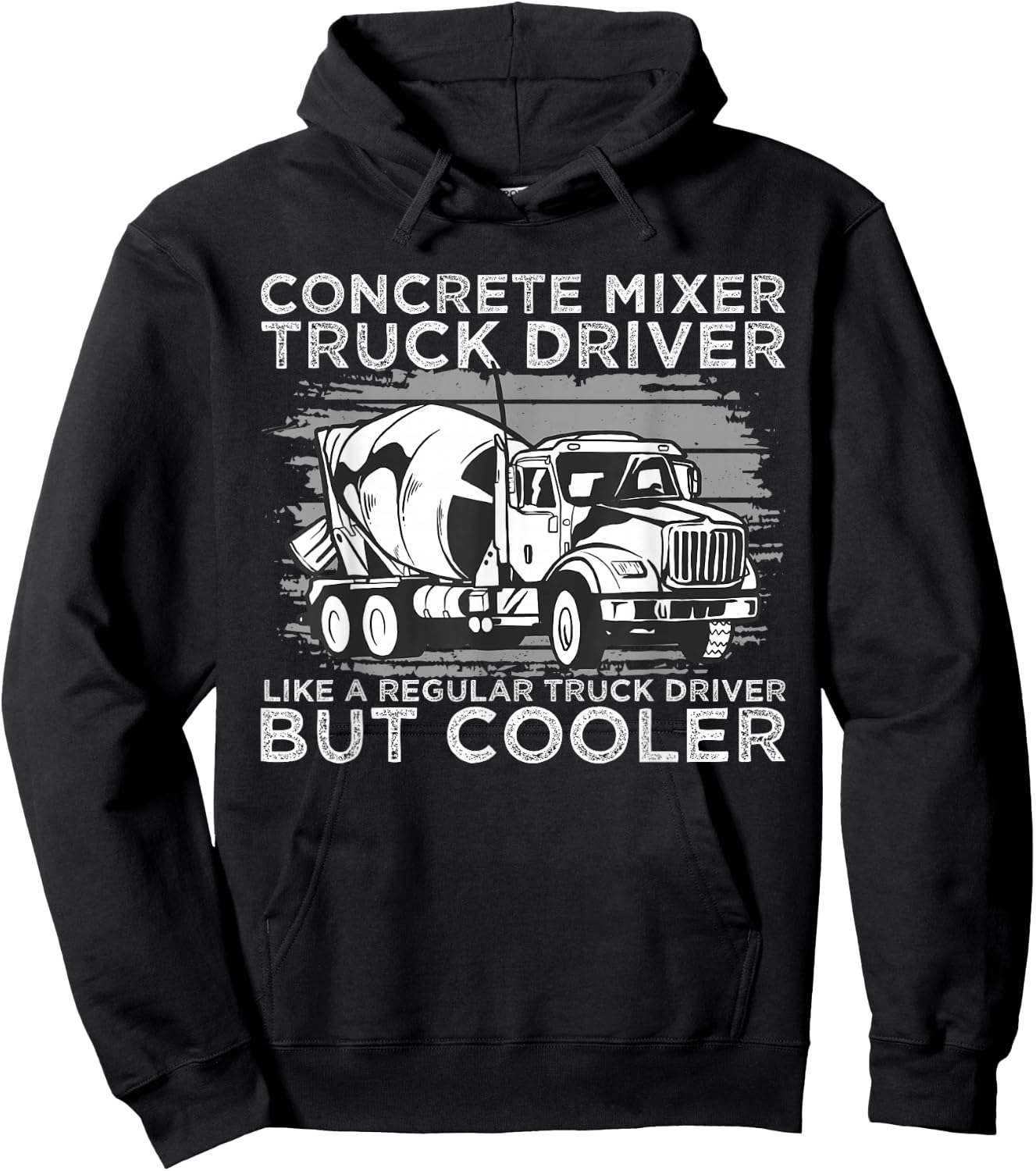 Concrete Mixer Driver Concrete Brummi Hoodie - Hoodie | Black