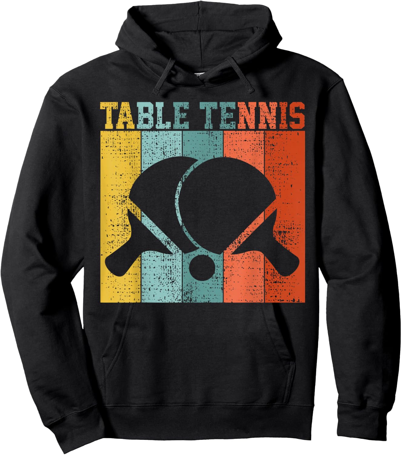 Retro Table Tennis Hoodie - Hoodie | Black