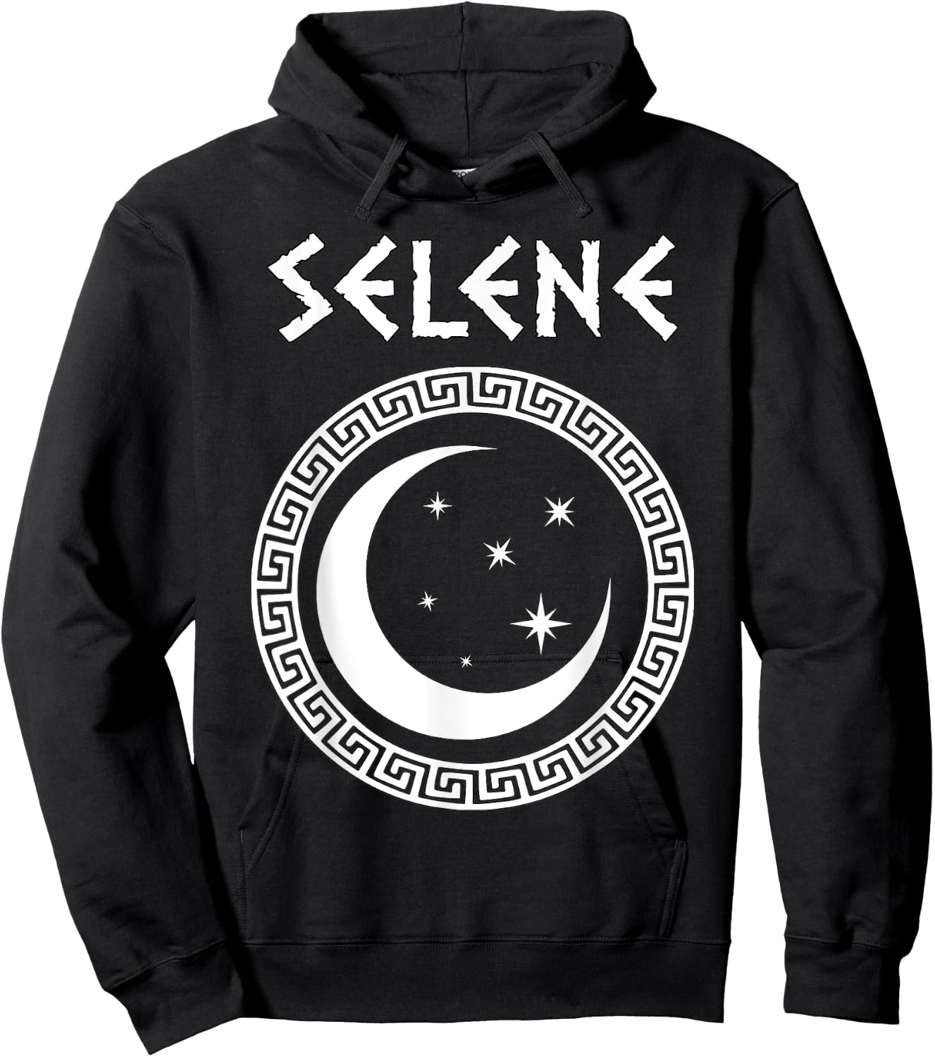 Selene Greek Goddess of the Moon Hoodie - Hoodie | Black