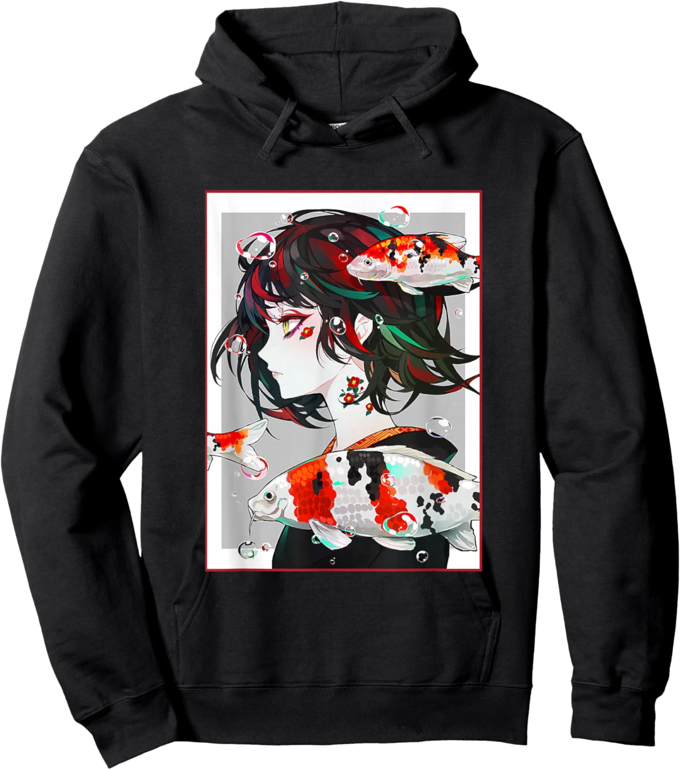 Anime Girl Japanese Aesthetic Anime Otaku Hoodie - Hoodie | Black