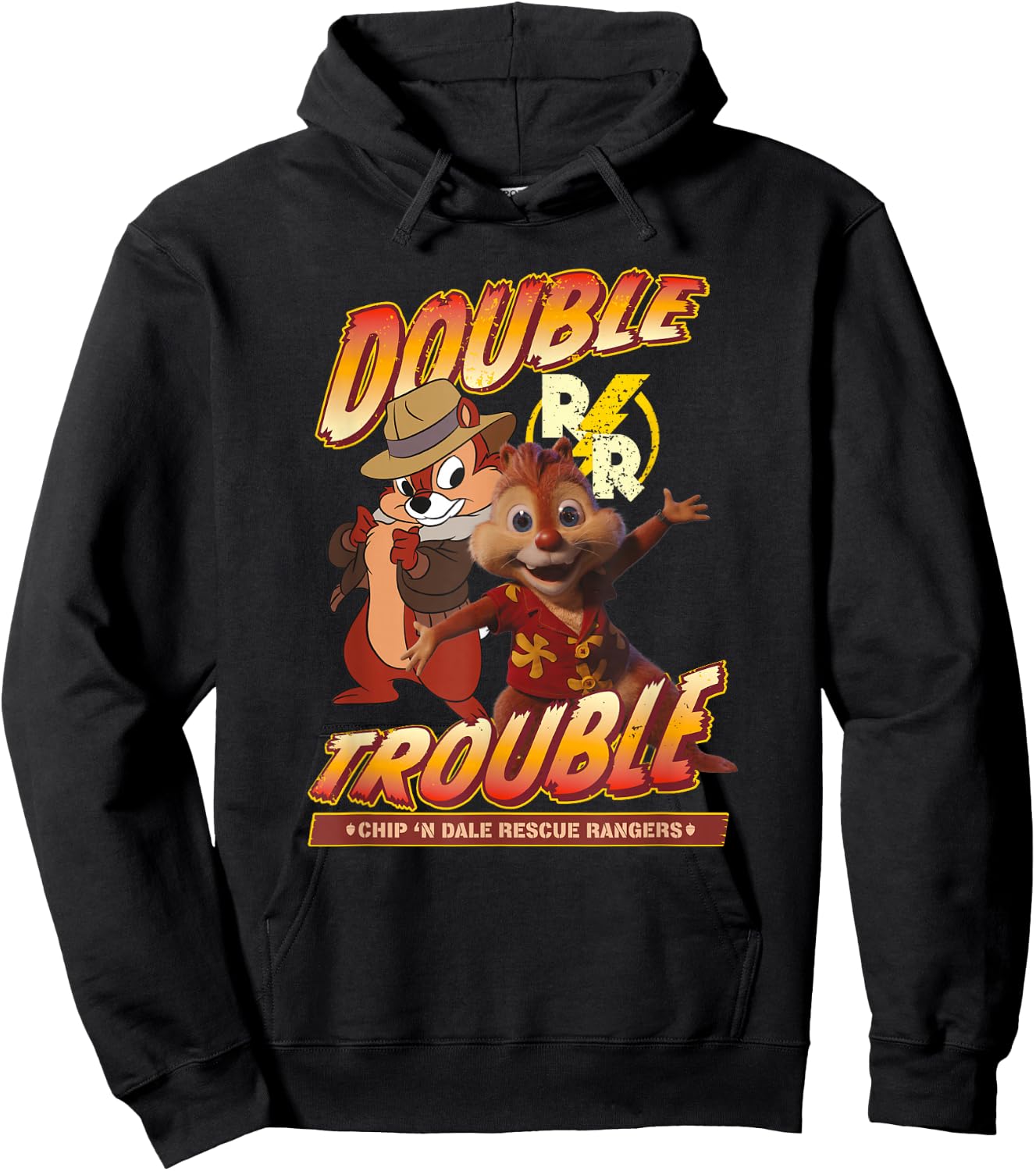 Disney Chip 'n' Dale Rescue Rangers Double Trouble Hoodie - Hoodie | Black