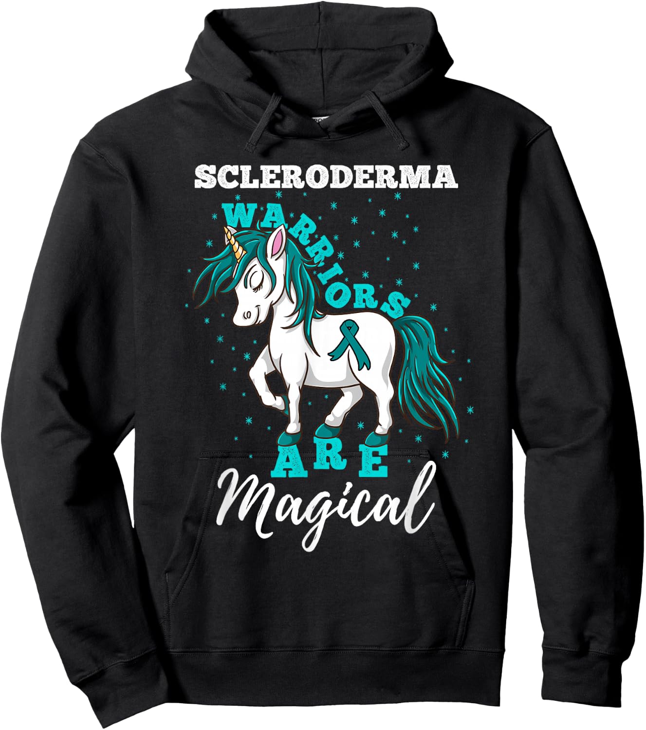Scleroderma Warriors Are Magical Scleroderma Awareness Hoodie - Hoodie | Black