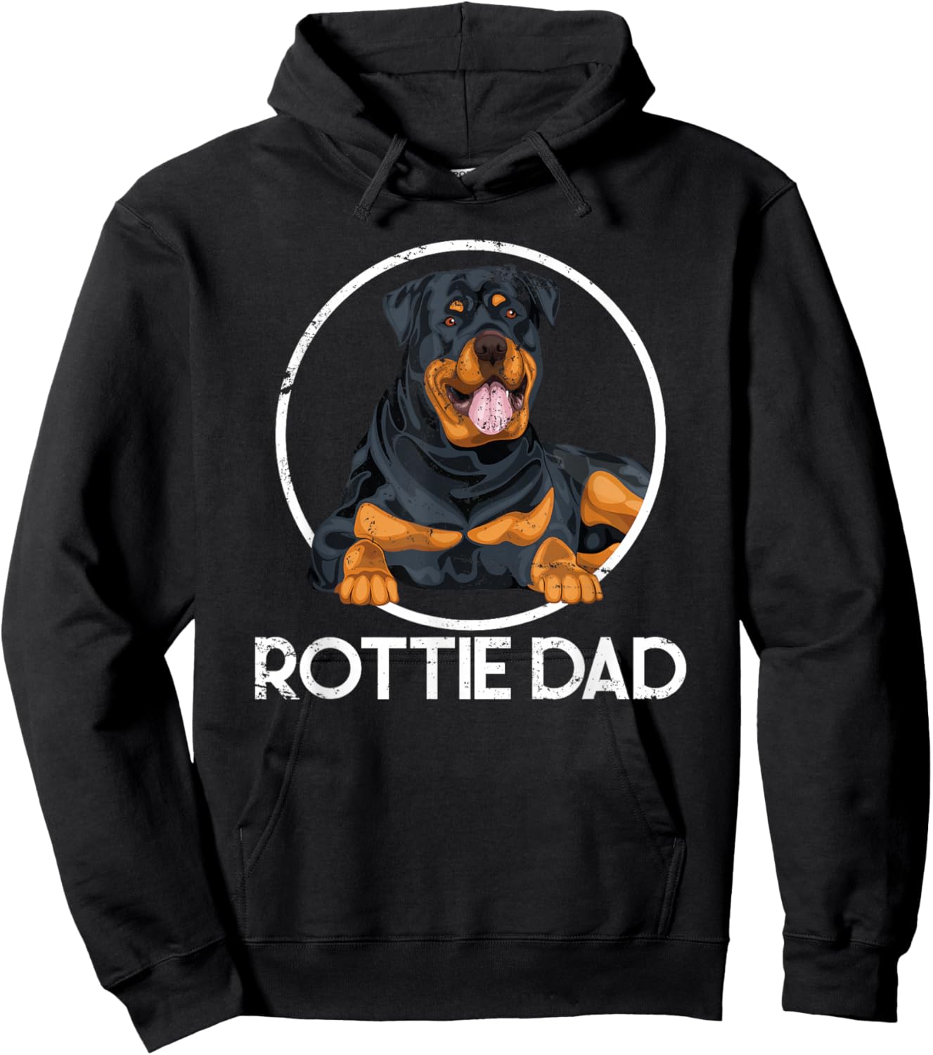 Rottie Dad Rottweiler Hoodie - Hoodie | Black
