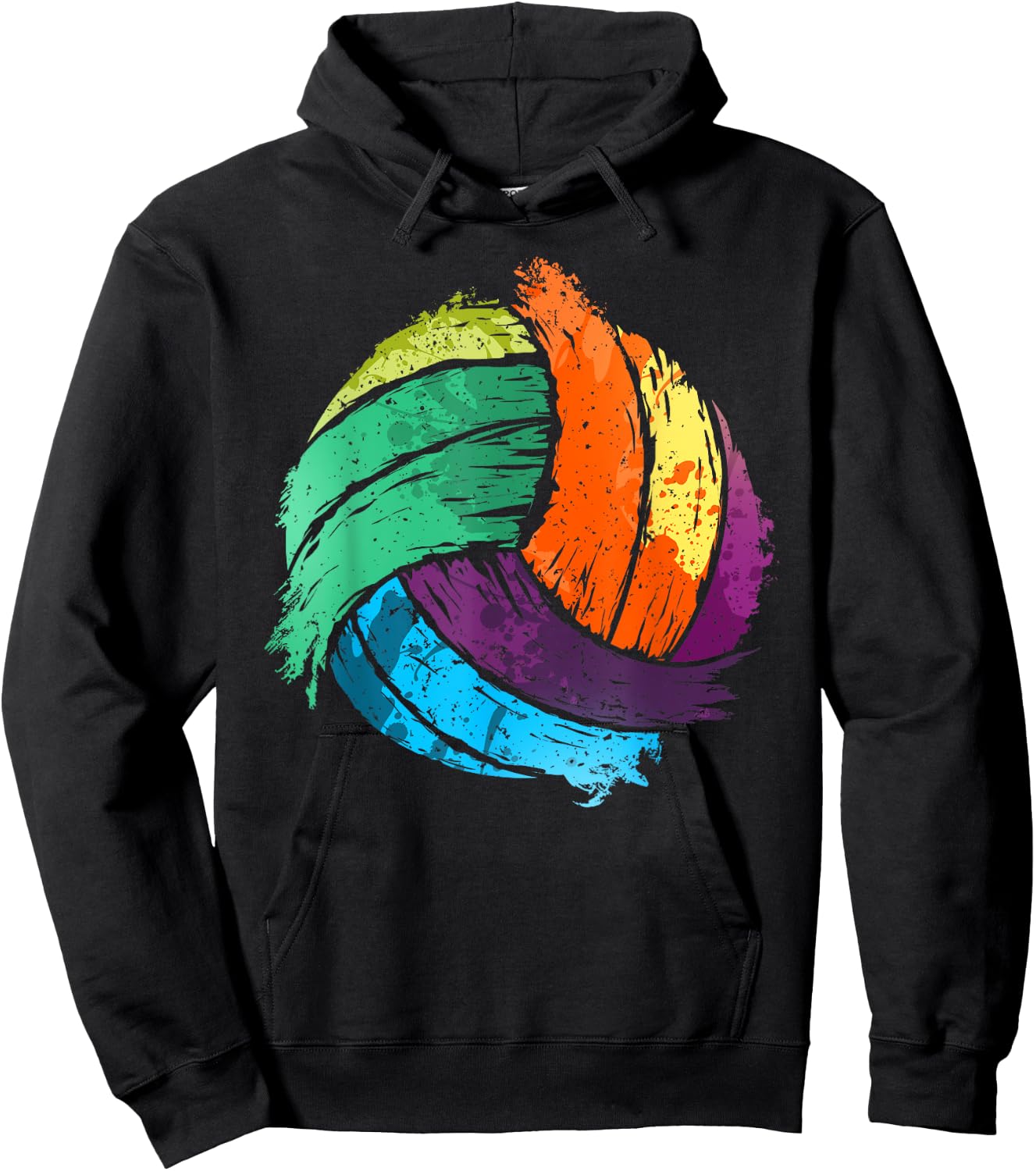 Funny Volleyball Art For Boys Girls Women Volleyball Players Hoodie - Hoodie | Black