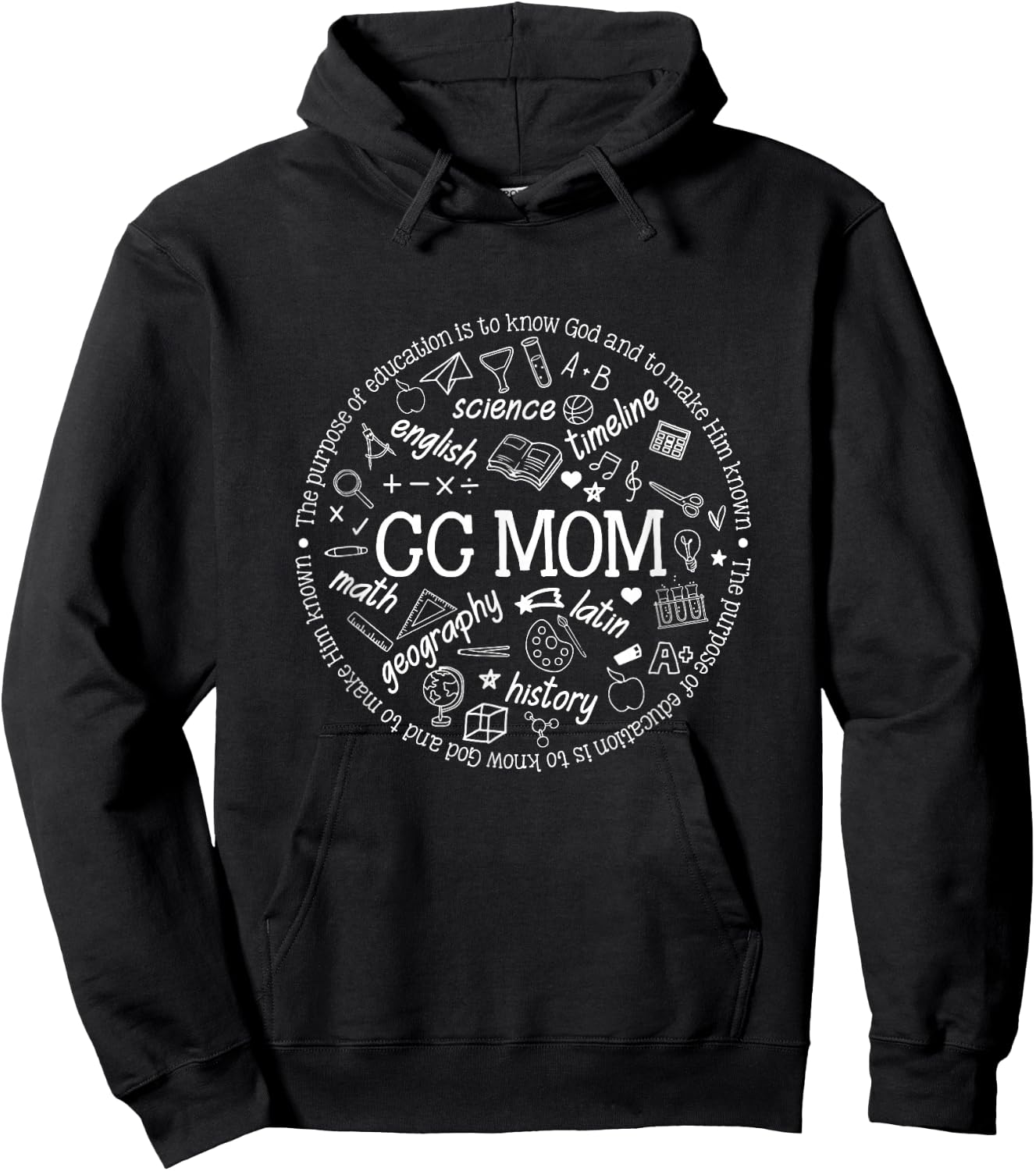 CC Mom Classical Conversations Homeschool Mom Homeschooling Hoodie - Hoodie | Black
