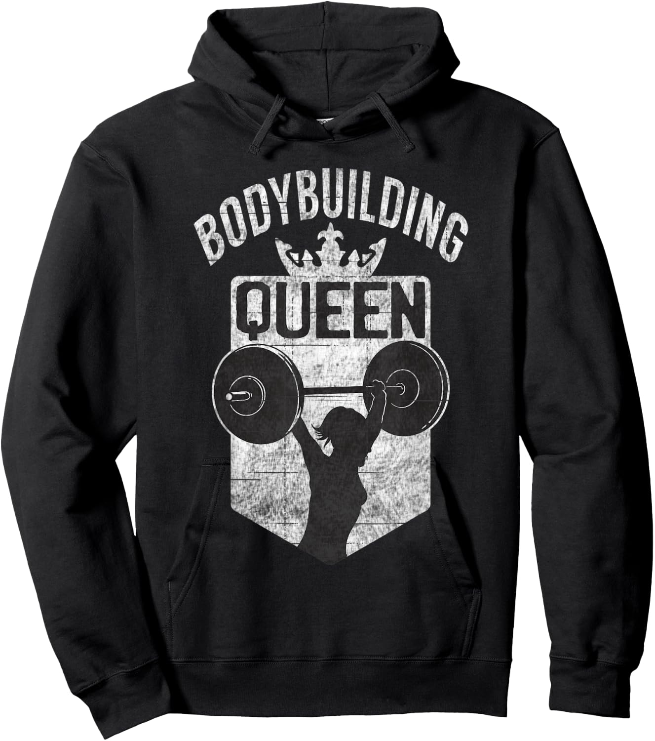 Bodybuilding Queen Gym Workout Women Bodybuilding Hoodie - Hoodie | Black