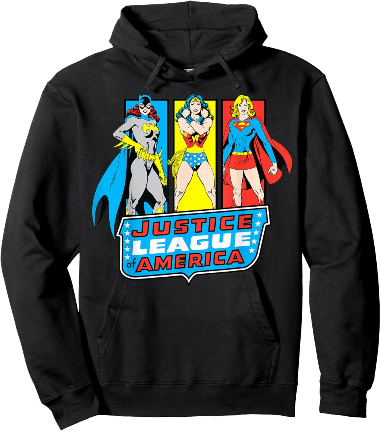 DC Comics Super Hero Girls Justice League Panels Hoodie - Hoodie | Black