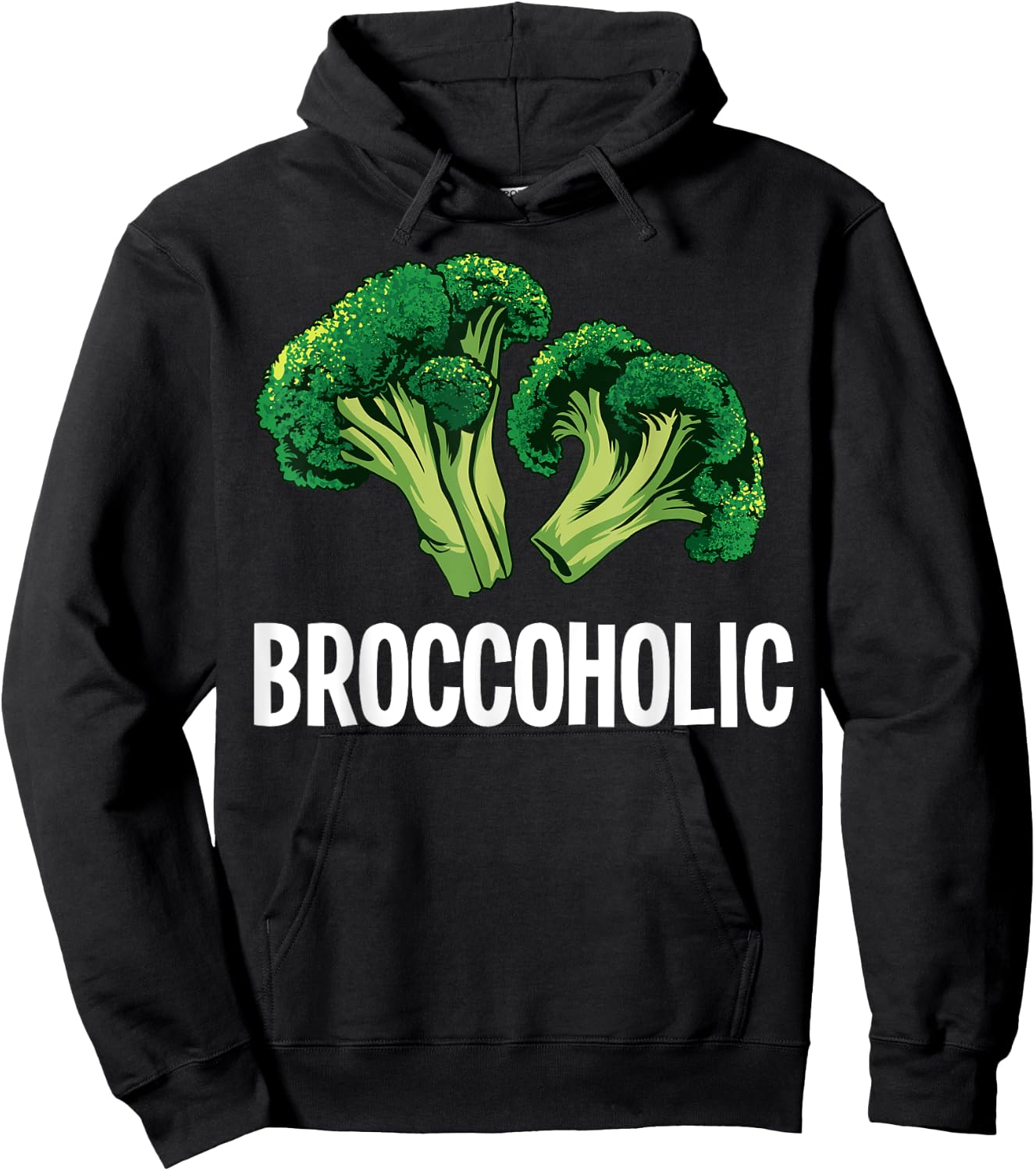 Best Broccoli Women Broccoholic Vegan Vegetarian Hoodie - Hoodie | Black