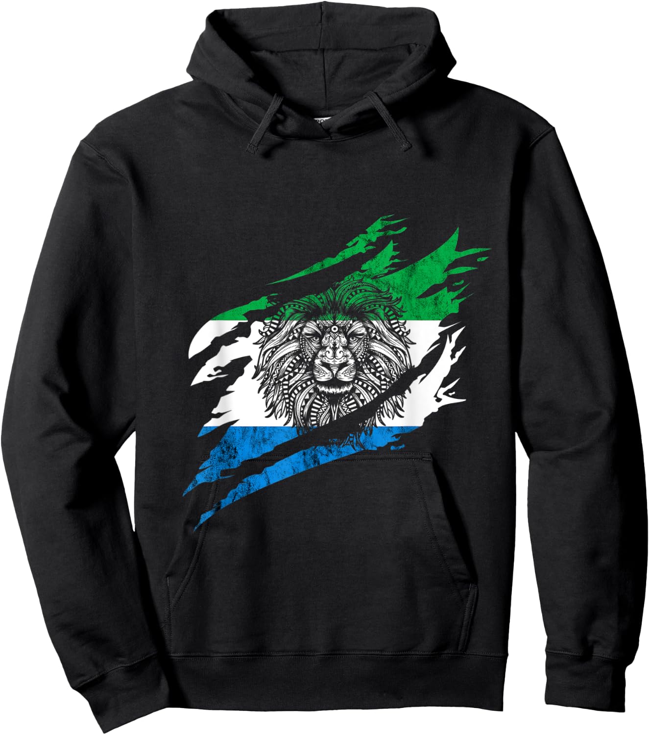 Sierra Leone Heroic Flag Sierra Leonean Pride Roots Hoodie - Hoodie | Black