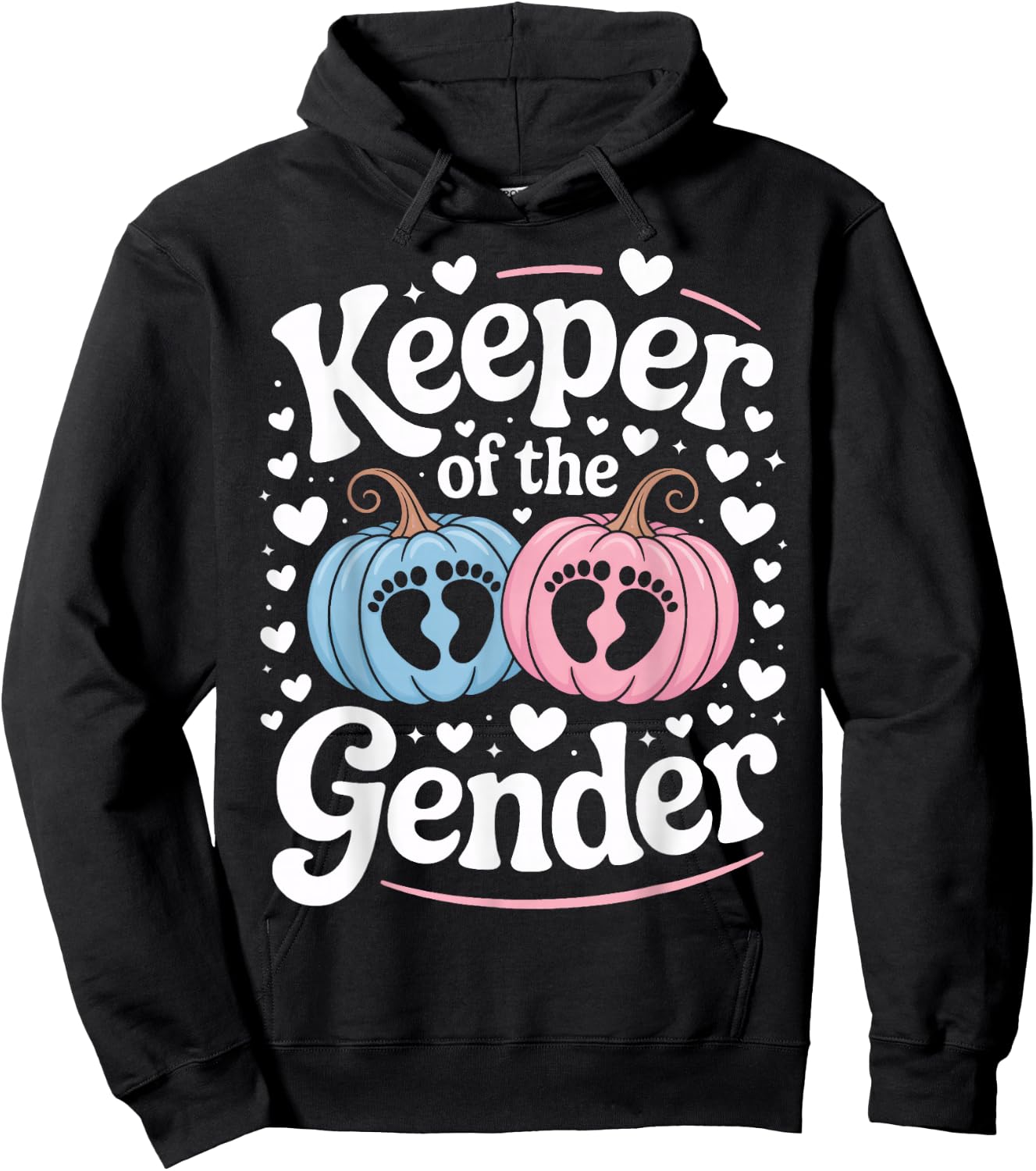 Keeper of The Gender Daddy Mom to Be Gender Reveal Hoodie - Hoodie | Black