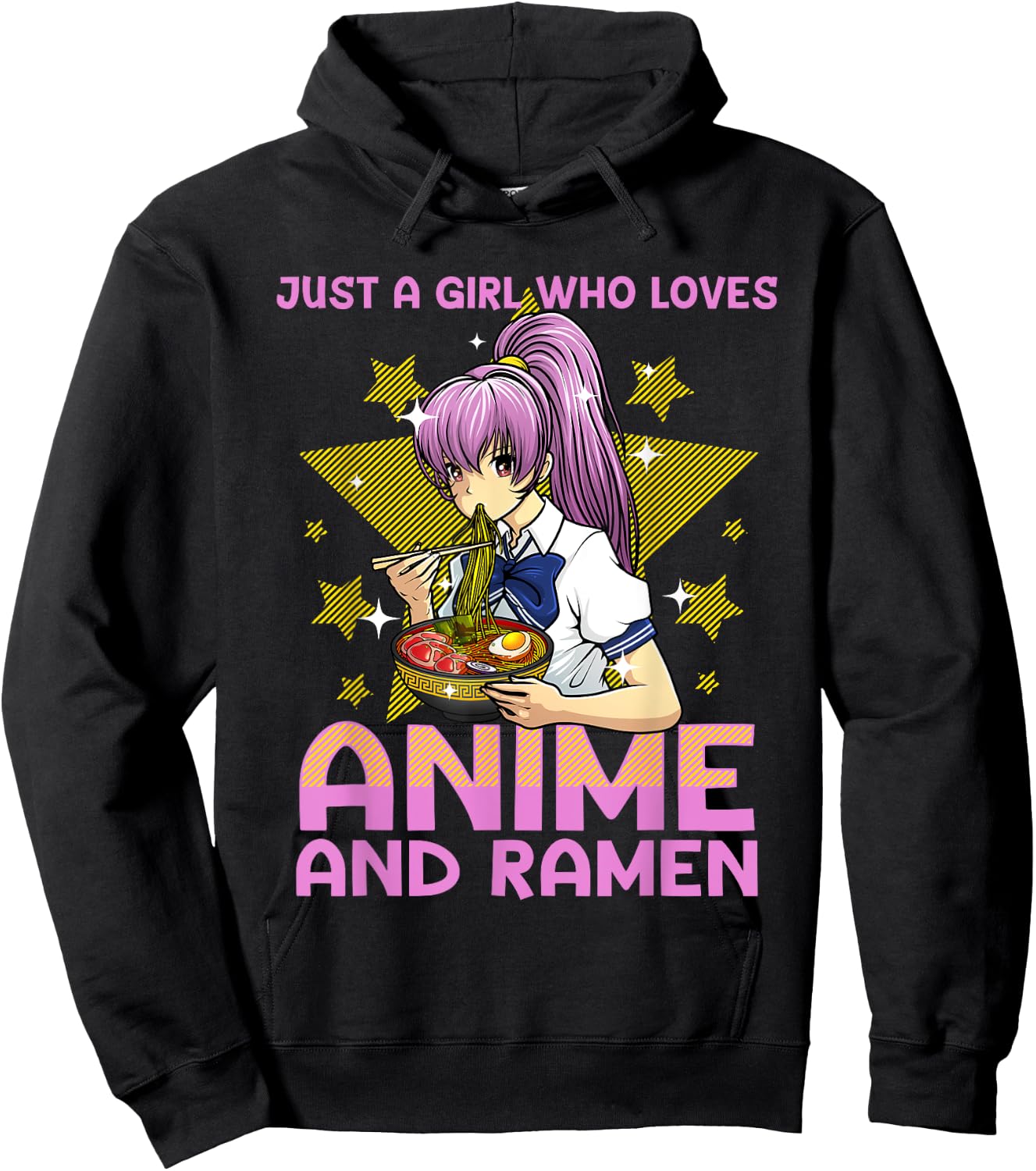 Anime Art Teen Girls Anime Merch Ramen Anime Lover Hoodie - Hoodie | Black