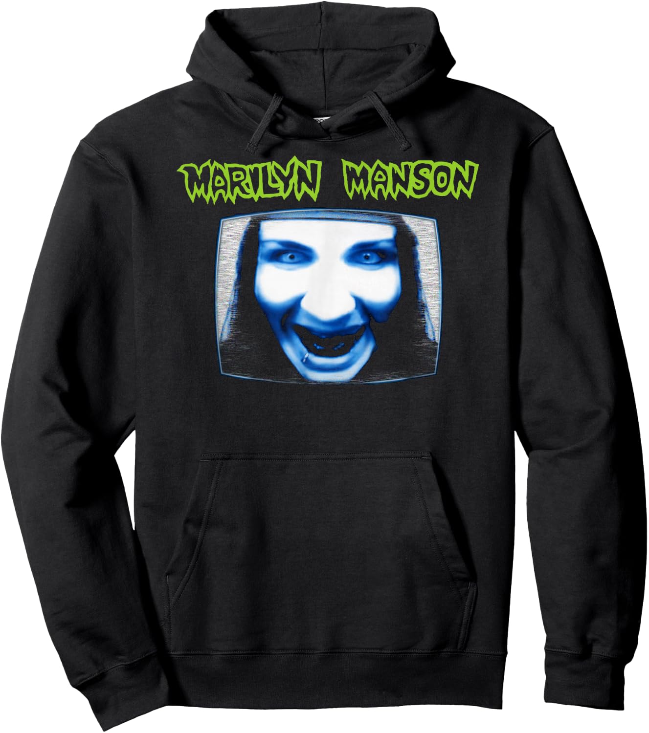 Marilyn Manson – TV with Logo Hoodie - Hoodie | Black