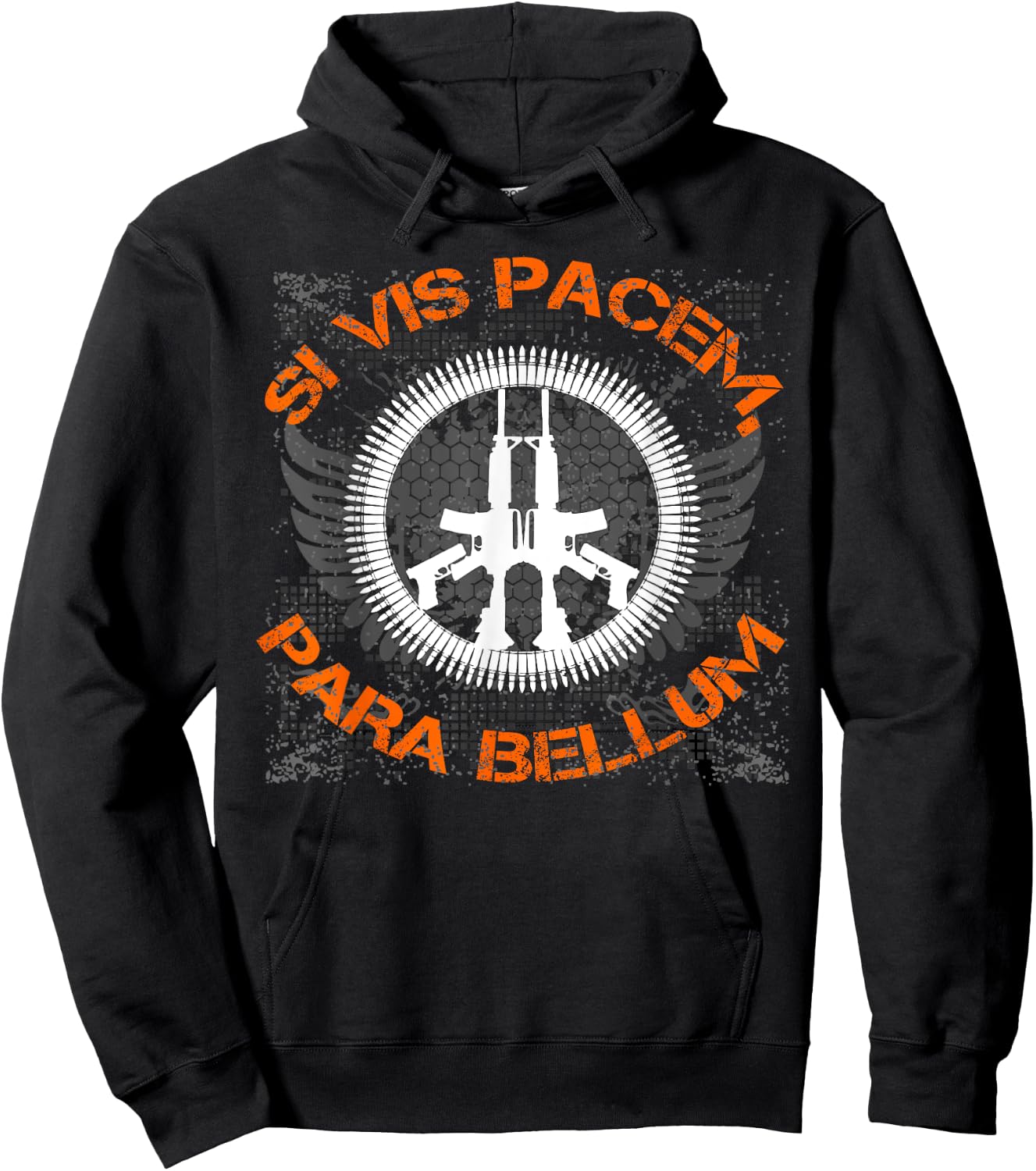 "Si Vis Pacem, Para Bellum" This Is My Peace Sign Hoodie - Hoodie | Black