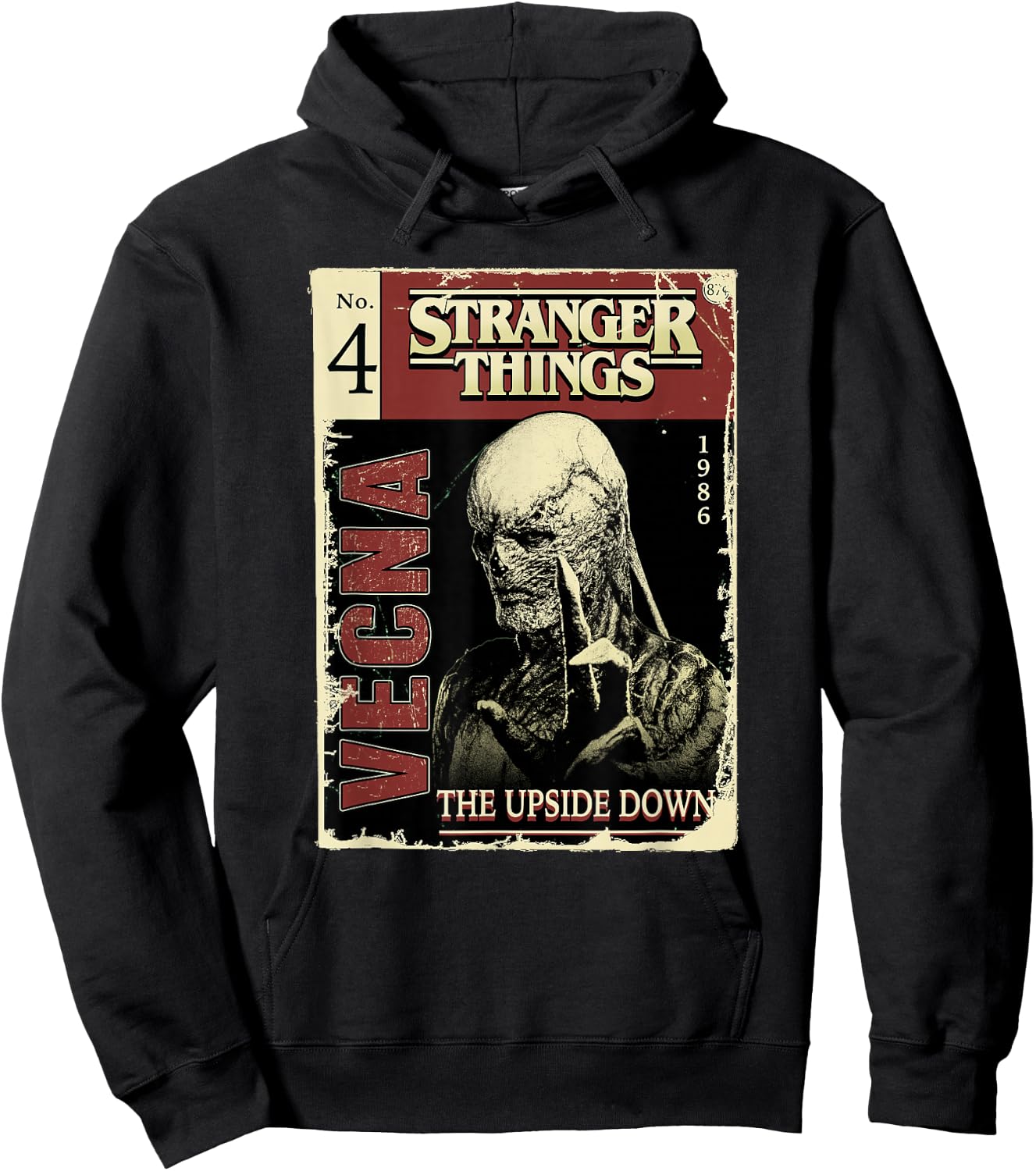 Stranger Things 4 Vecna Comic Book Cover Hoodie - Hoodie | Black