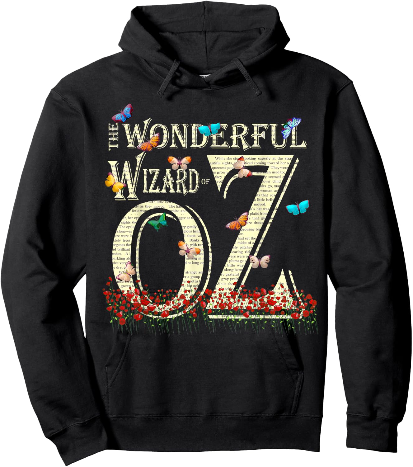 Dorothy Tin Man Cowardly Scarecrow Wonderful Wizard of OZ Hoodie - Hoodie | Black
