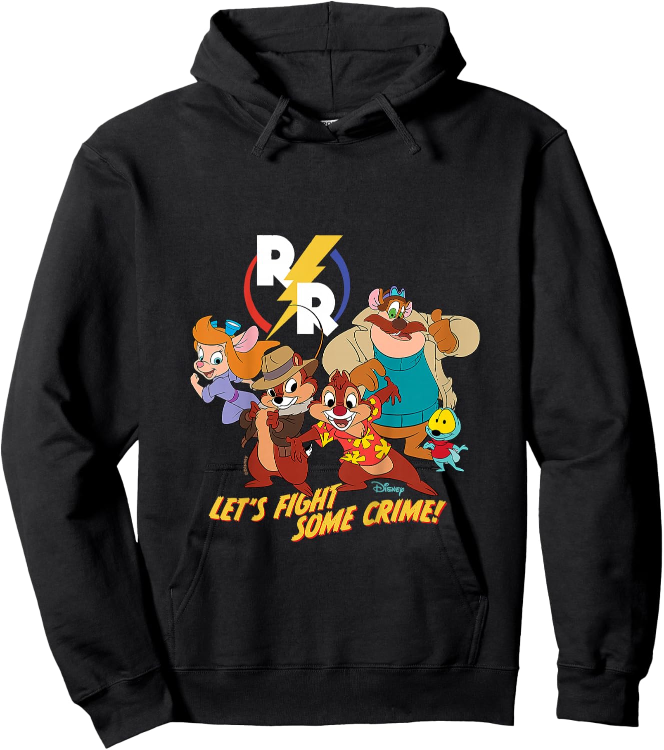 Kids Chip 'N Dale Rescue Rangers - Let's Fight Some Crime Hoodie - Hoodie | Black