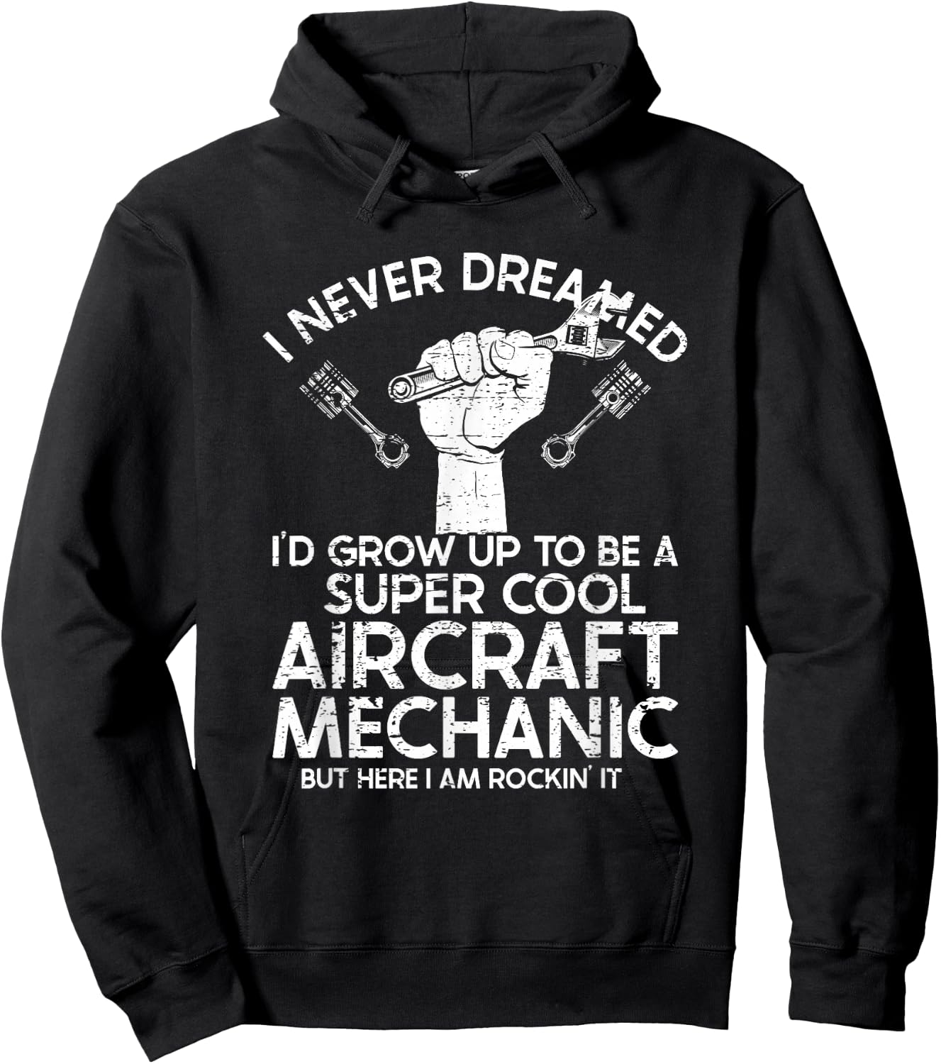 Airplane Mechanic Aircraft Maintenance Pilot Technician Hoodie - Hoodie | Black