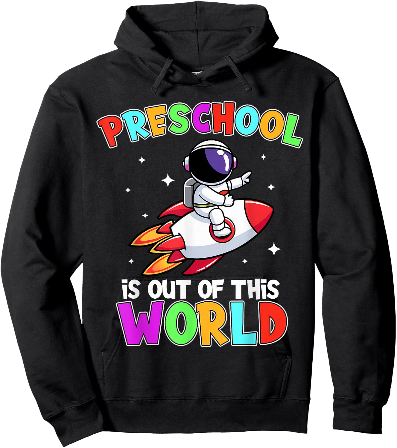 Preschool Is Out Of This World Outfit, Astronaut Teacher Hoodie - Hoodie | Black