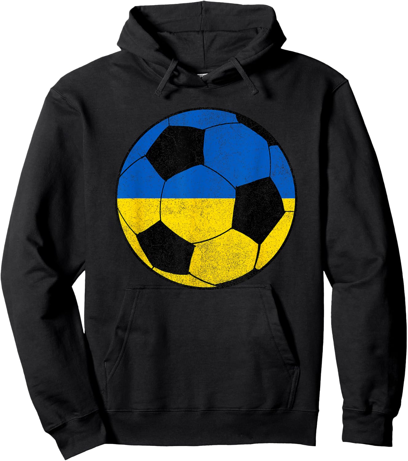 Vintage Soccer Shirts, Men Kid Boy Soccer Jersey Ukraine Hoodie - Hoodie | Black