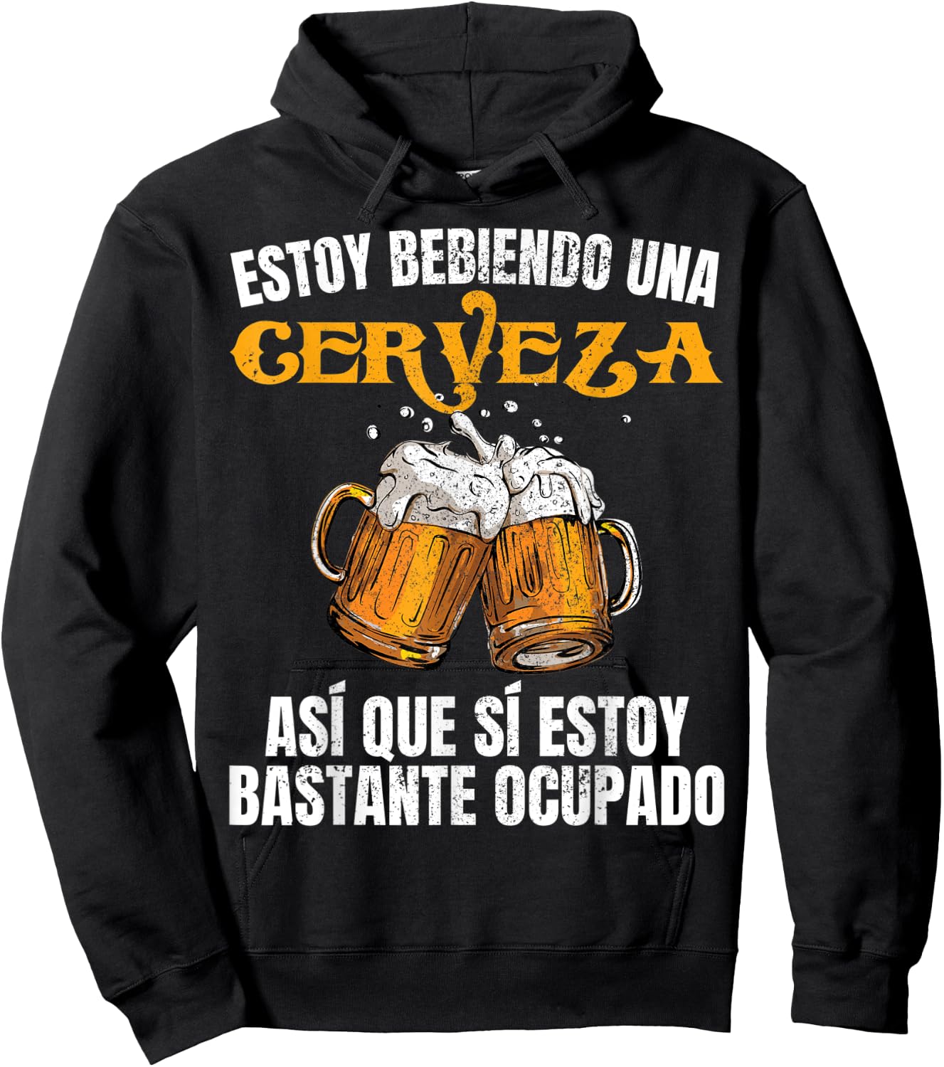 Cerveza Men Estoy Bastante Ocupado Hoodie - Hoodie | Black