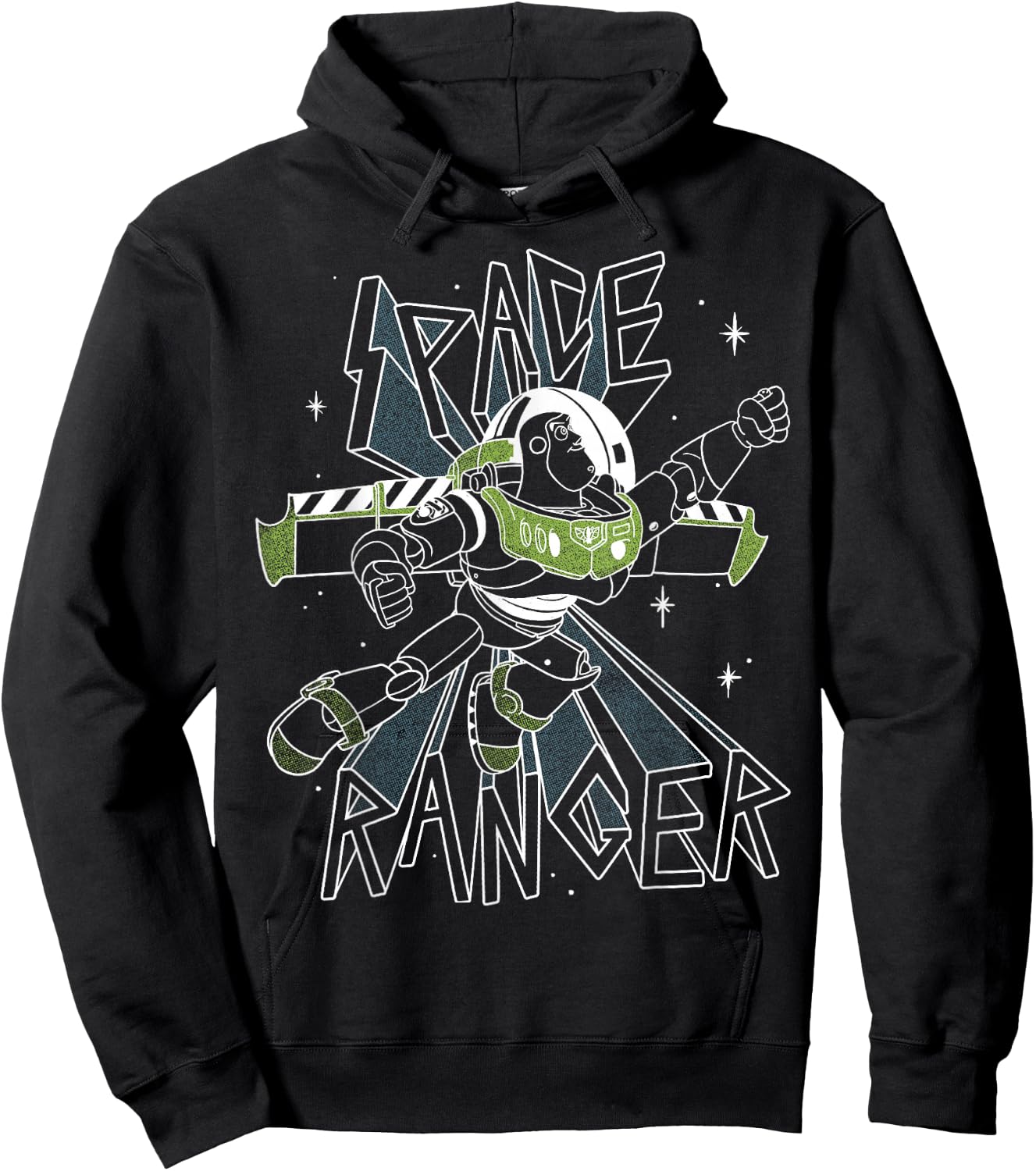 Disney Pixar Toy Story Buzz Lightyear Green Space Ranger Hoodie - Hoodie | Black