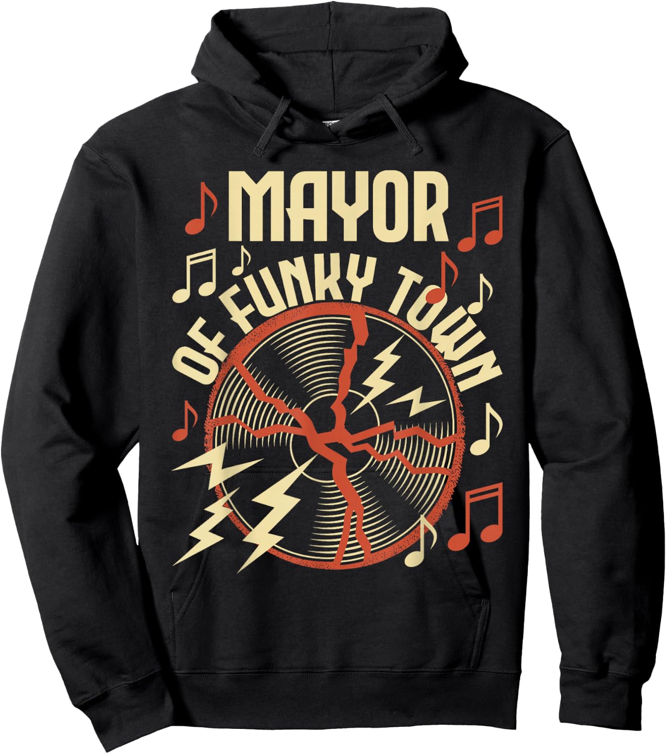 Mayor of Funky Town - 1970s Funky Party 70s Groove Hoodie - Hoodie | Black