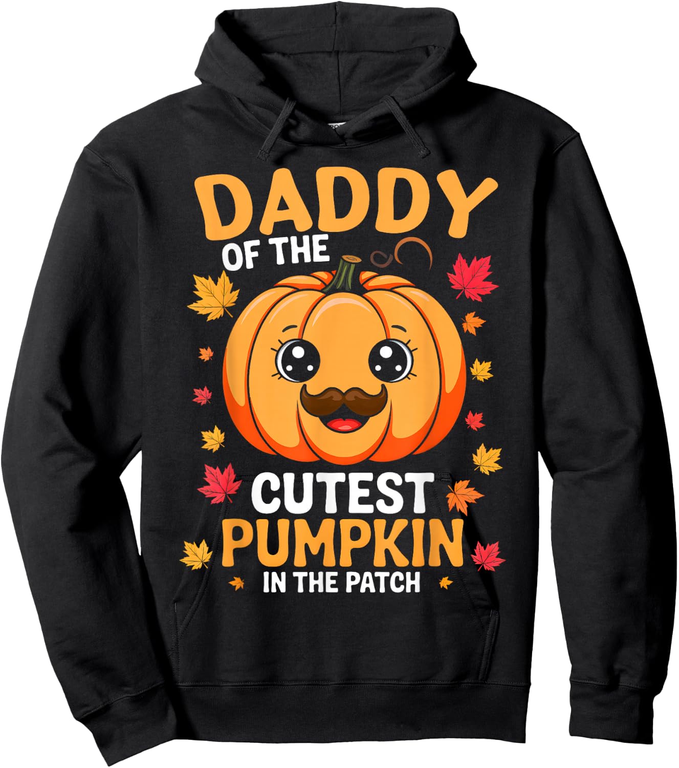 Daddy Of The Cutest Pumpkin In The Patch Halloween Hoodie - Hoodie | Black