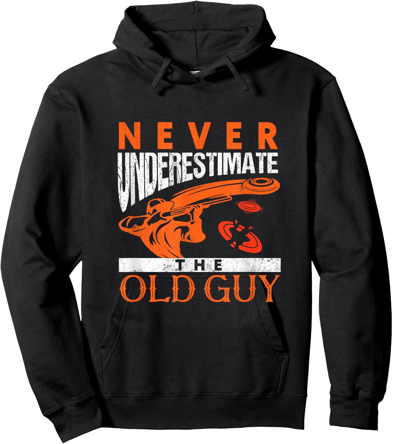 Skeet Shooting Never Underestimate The Old Guy Trap Shooters Hoodie - Hoodie | Black