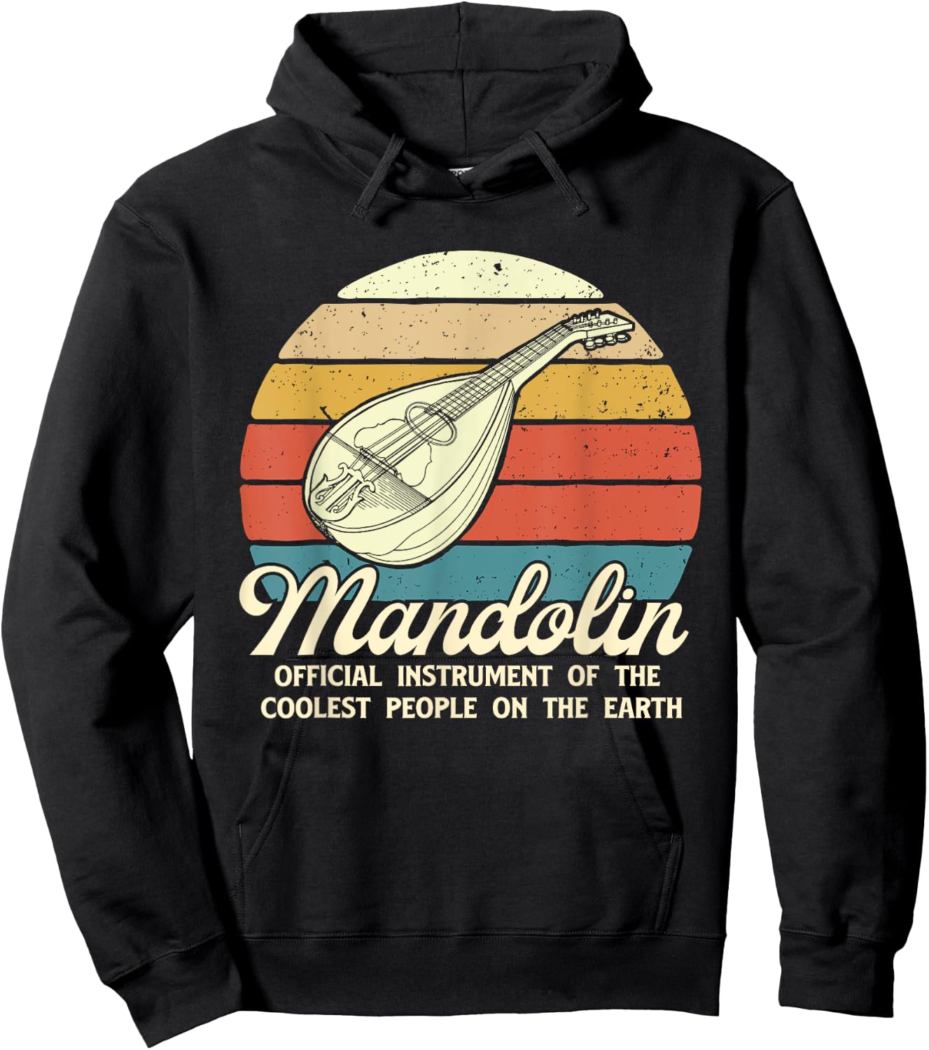 Mandolin Music Instrument Of Coolest People - Mandolinist Hoodie - Hoodie | Black