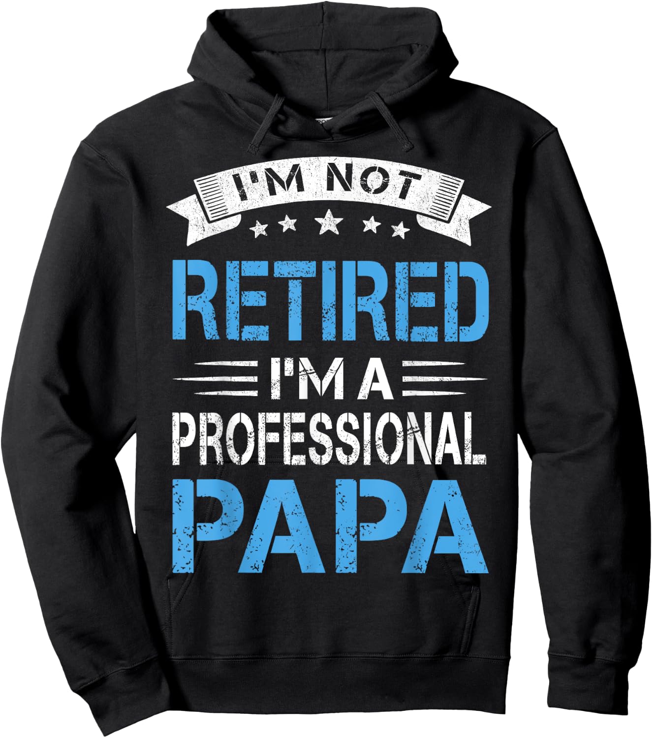 I'm Not Retired A Professional Papa Funny Fathers Day Gift Hoodie - Hoodie | Black