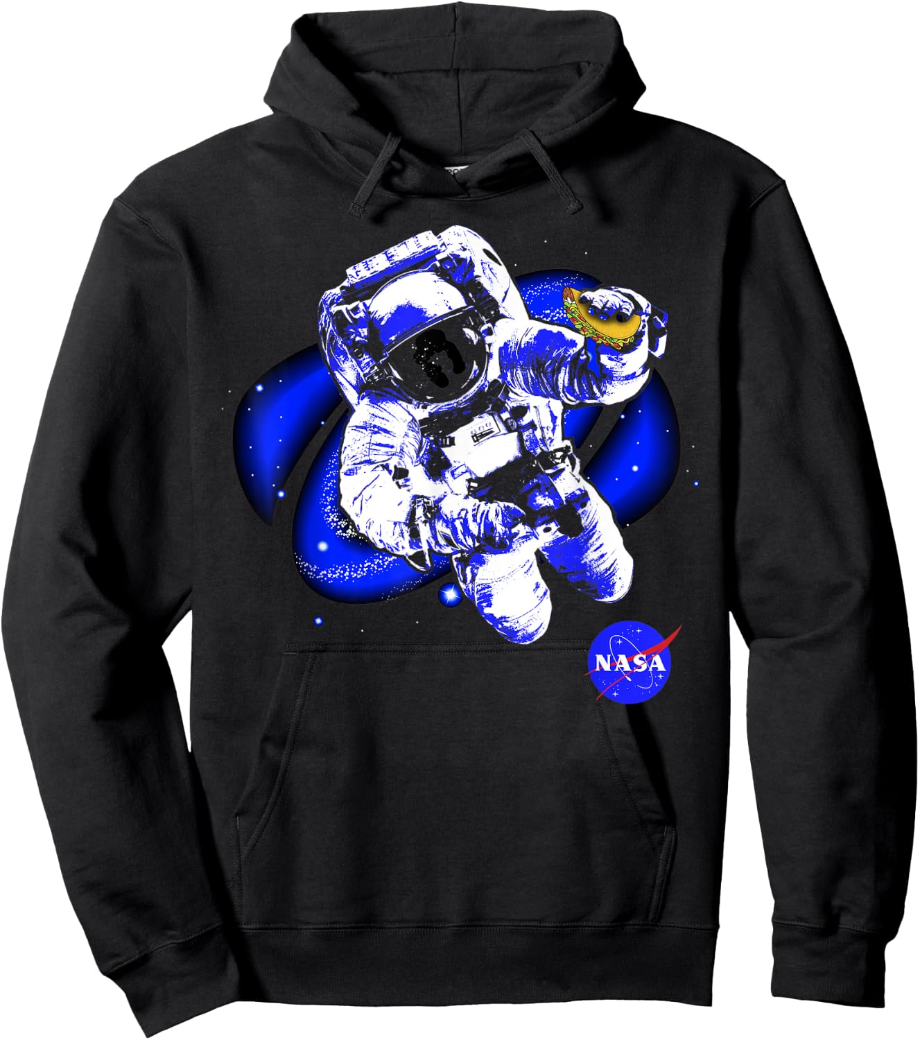 NASA Astronaut In Space With A Taco Hoodie - Hoodie | Black