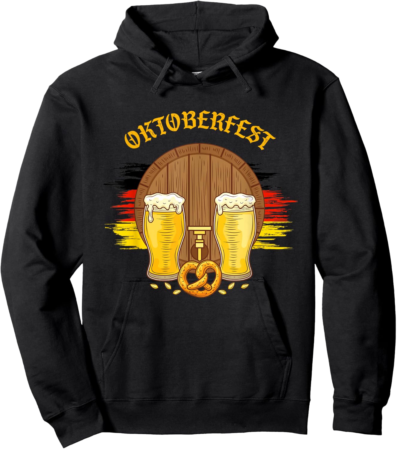 German Clothes American Oktoberfest Clothing Men Women Hoodie - Hoodie | Black