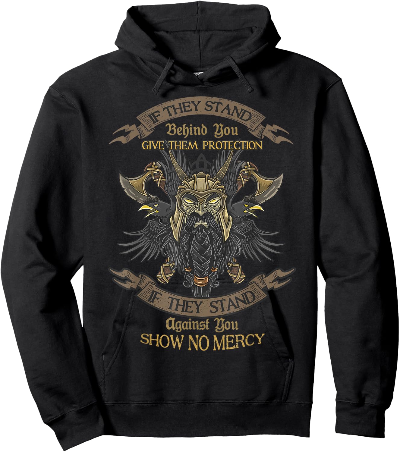 If They Stand Behind You, Give Them Protection! Hoodie - Hoodie | Black